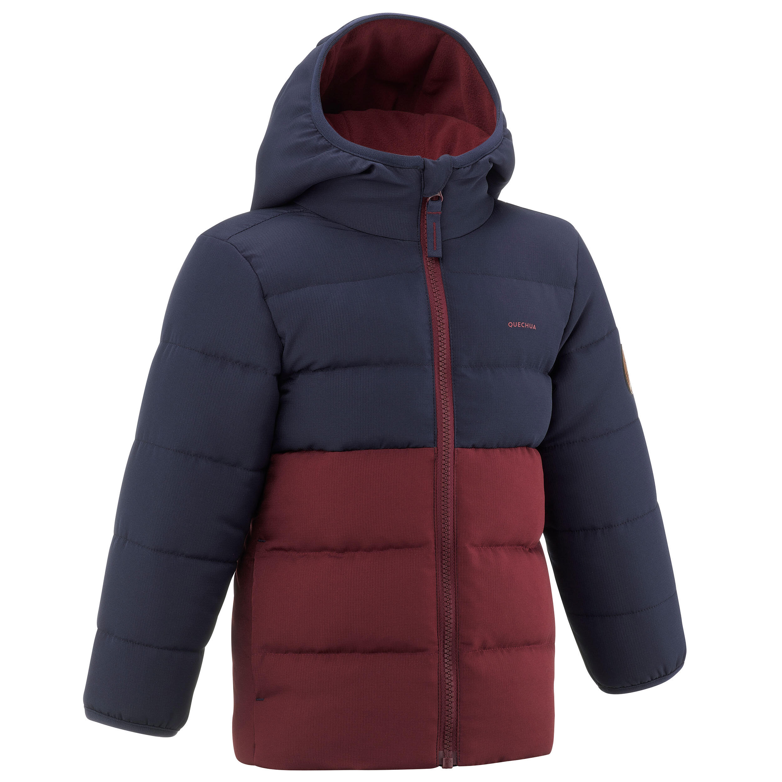 Quechua Wattierte Jacke Wandern Kleinkinder Gr. 92–116 blau/bordeaux