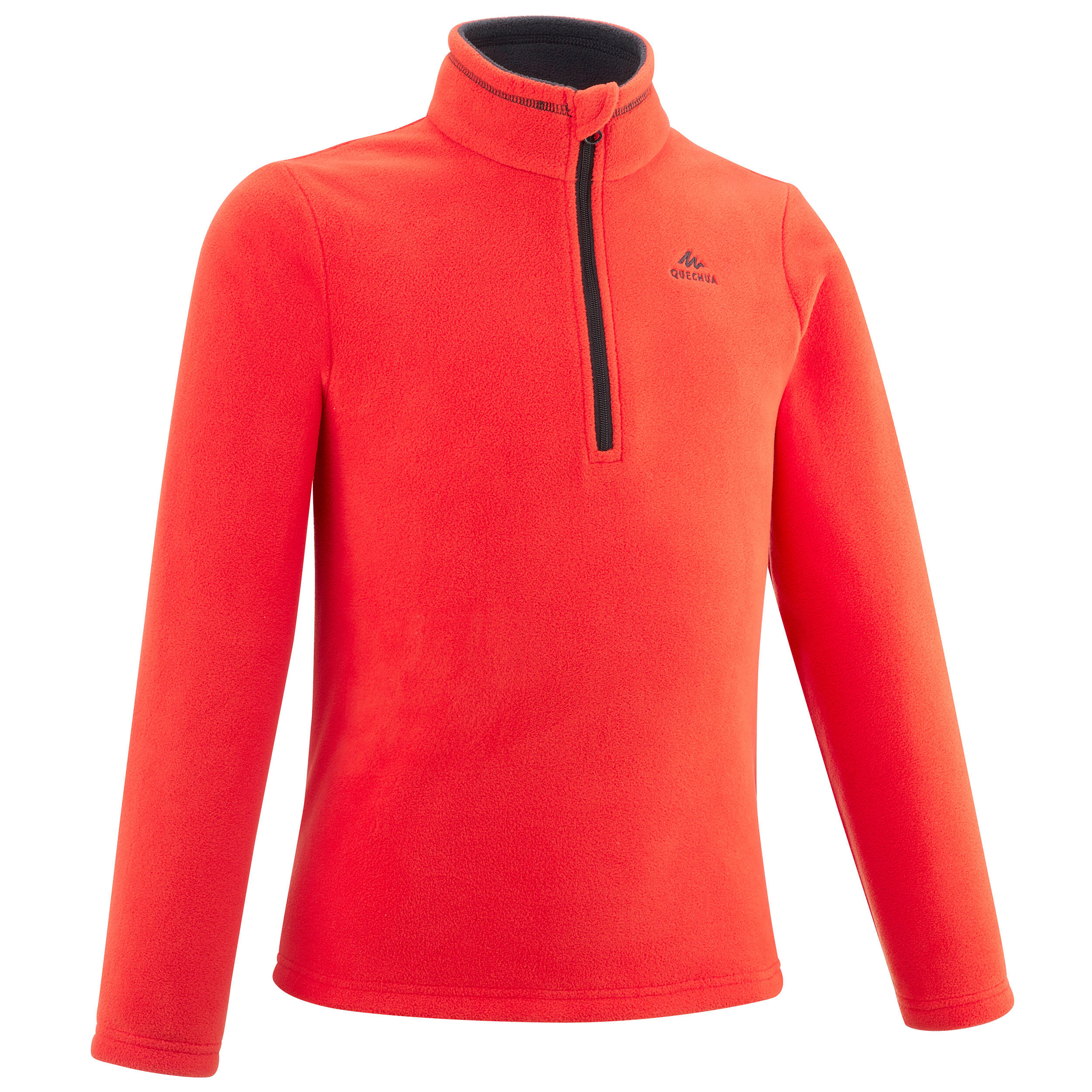 Quechua Fleecepullover Winterwandern MH100 Kinder Gr.122–170 hellgrau