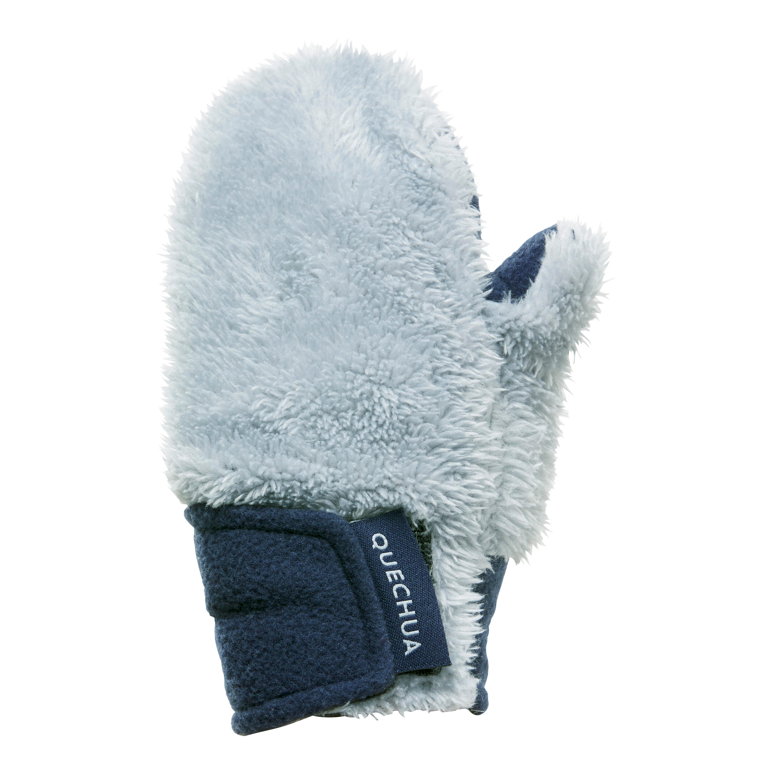 Quechua Fäustlinge Winterwandern - SH100 Fleece - Kleinkinder 18 Monate bis 4 Jahre grau