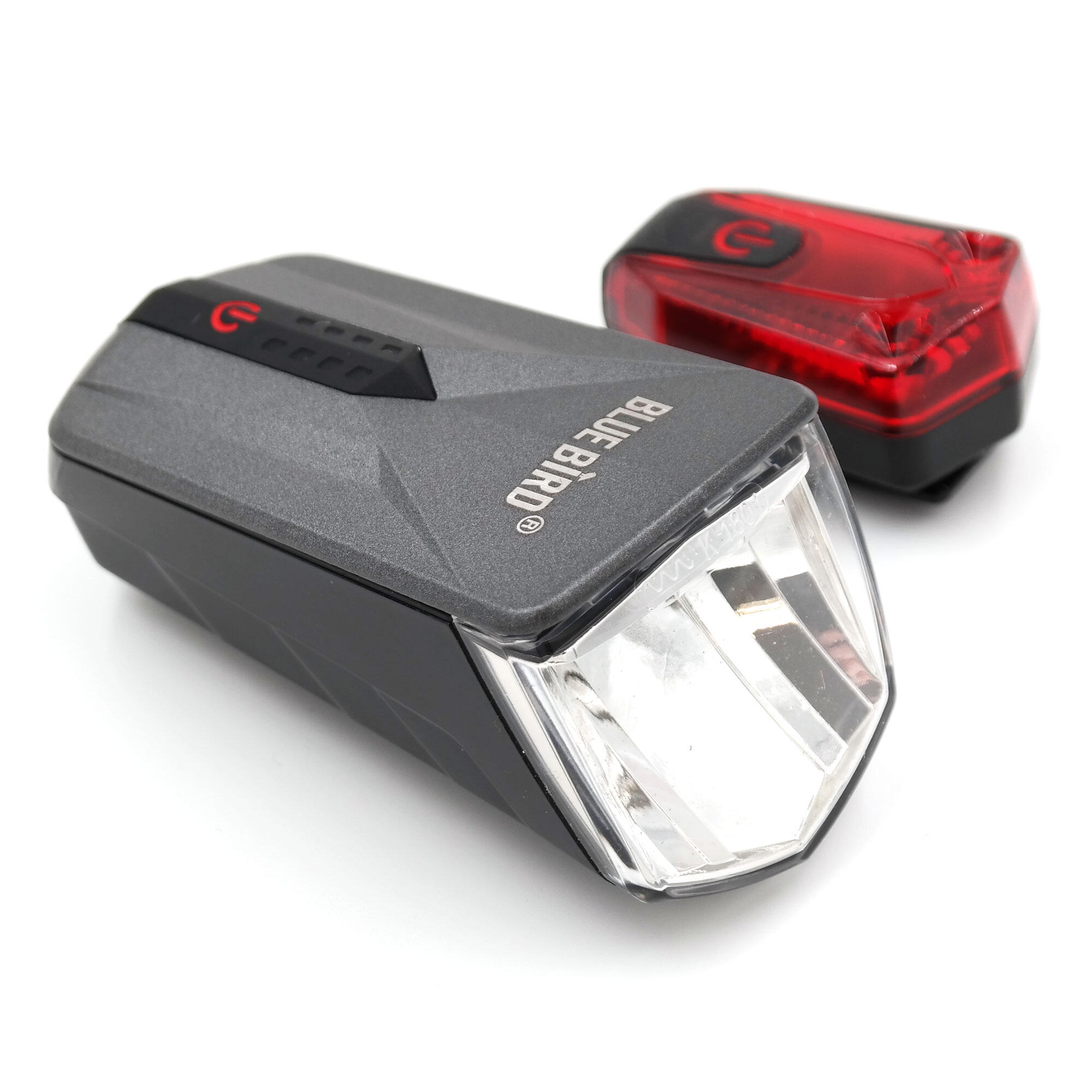 Blue Bird Fahrradbeleuchtung Set Front/Rücklich Bluebird LED 100/70/40/15 LUX USB