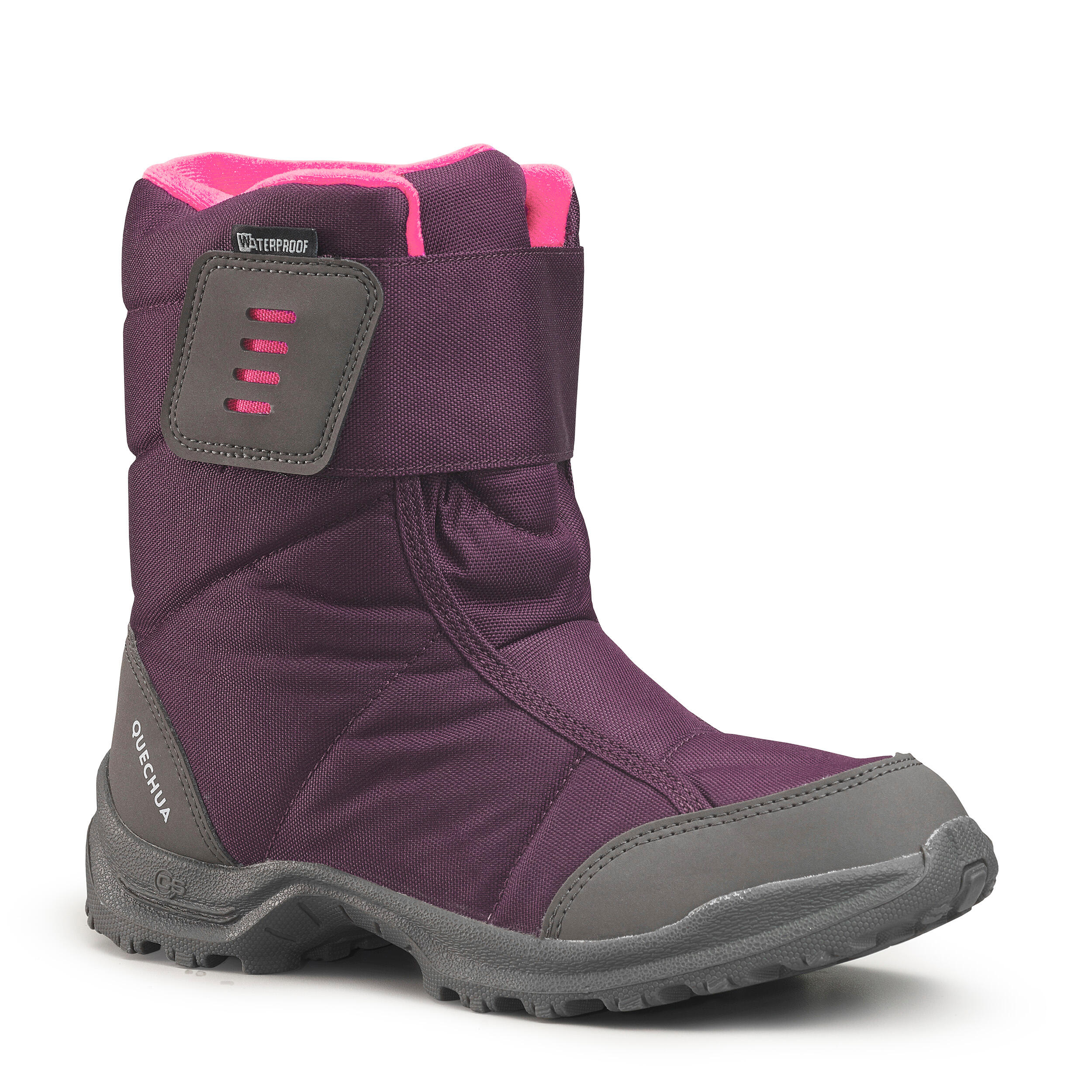 Quechua Schneestiefel Winterwandern SH100 X-Warm wasserdicht Kinder Gr. 24–38 schwarz