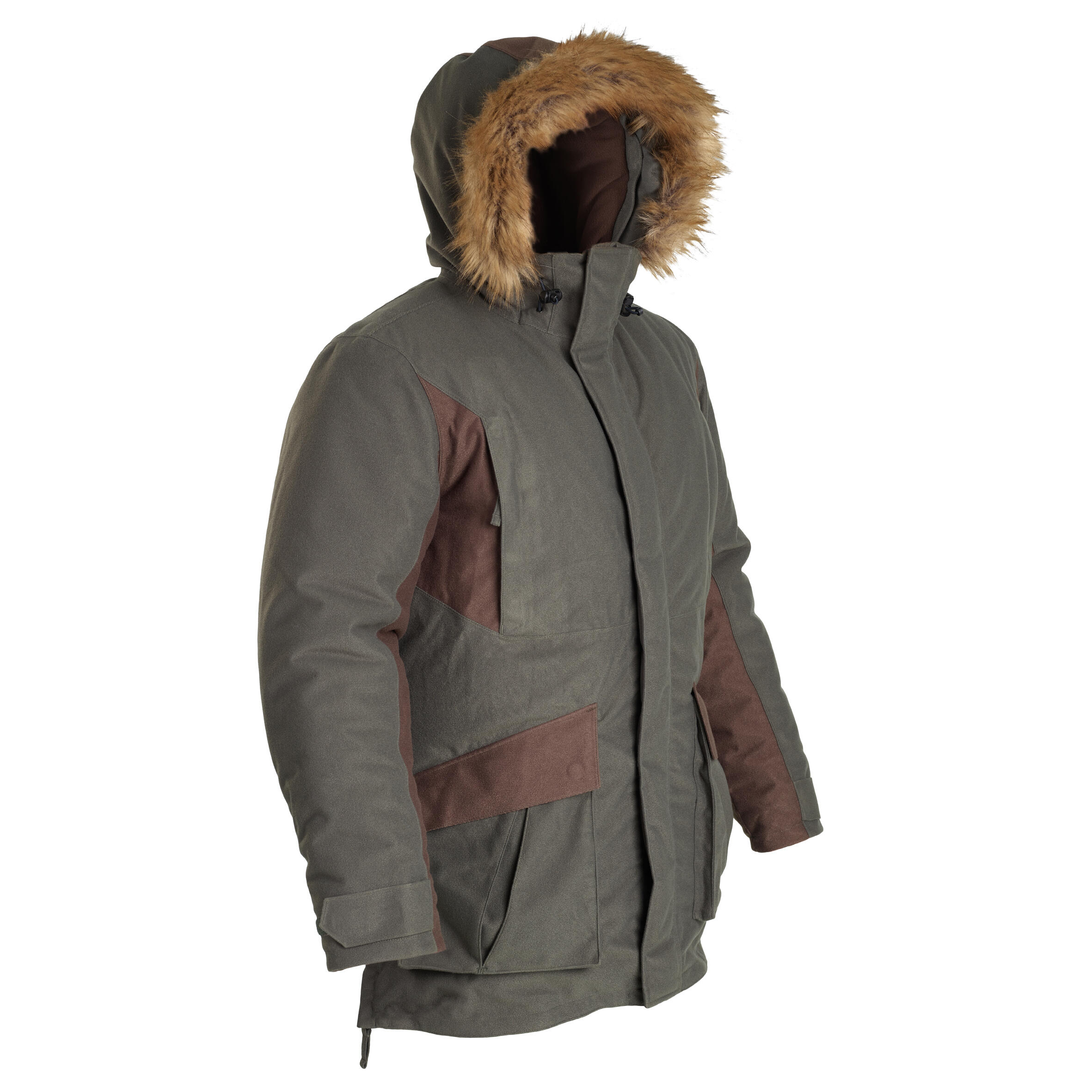 Solognac Jagd-Regenjacke warm -20 °C grün 100