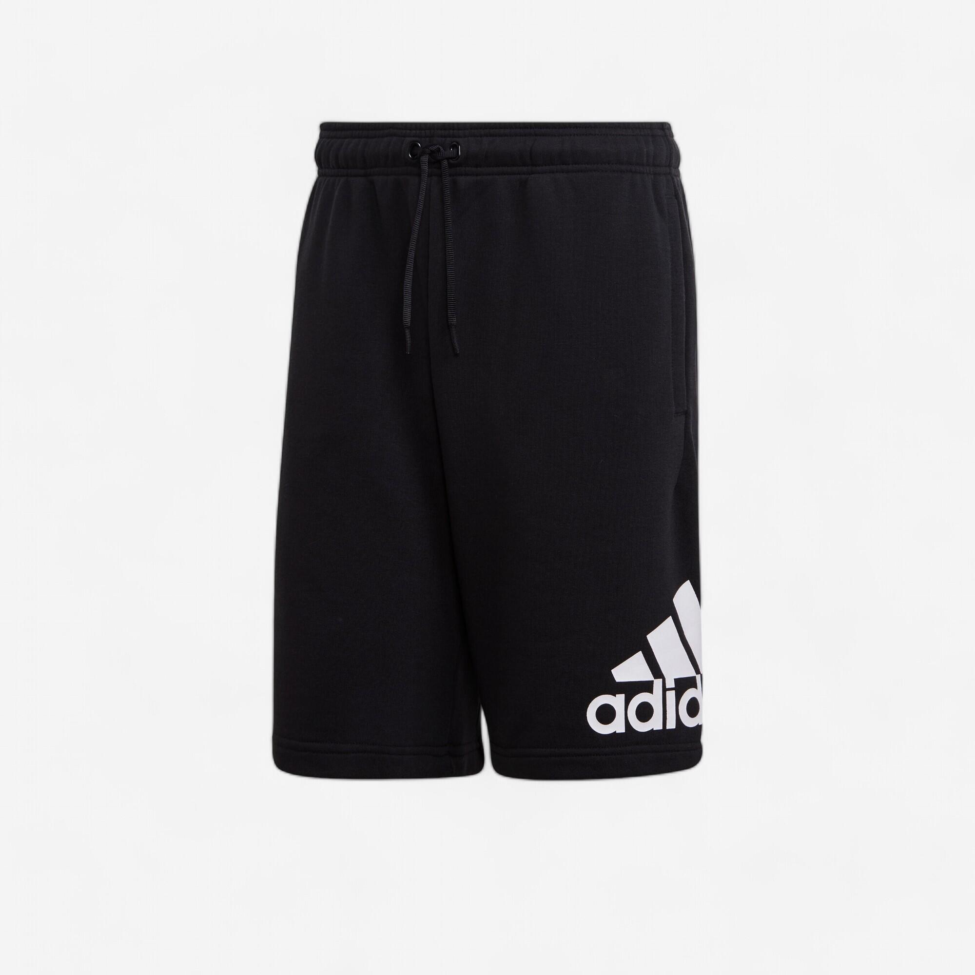Adidas Shorts Fitness gerade Adidas Baumwolle mit Tasche Herren schwarz
