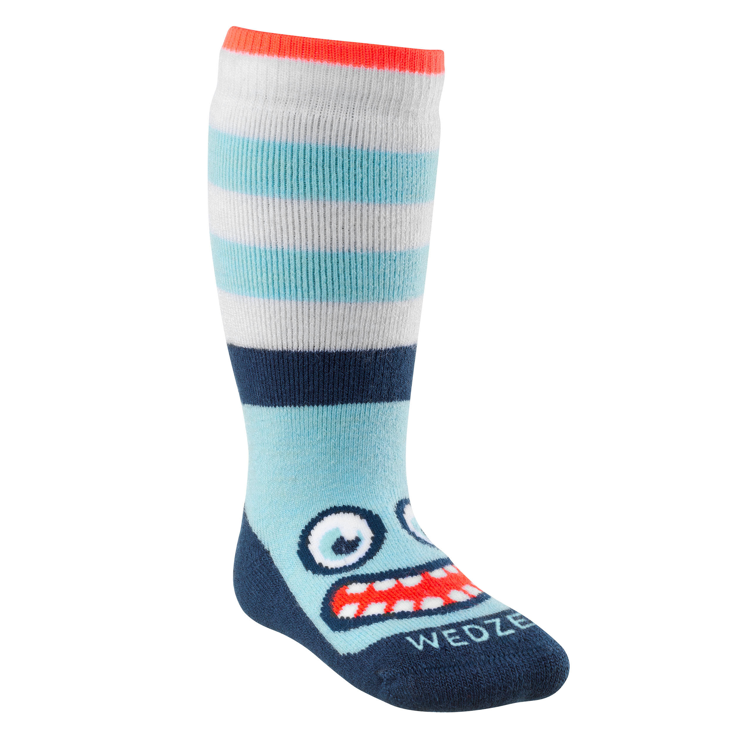 Wedze Skisocken Schlittensocken Baby - Warm türkis