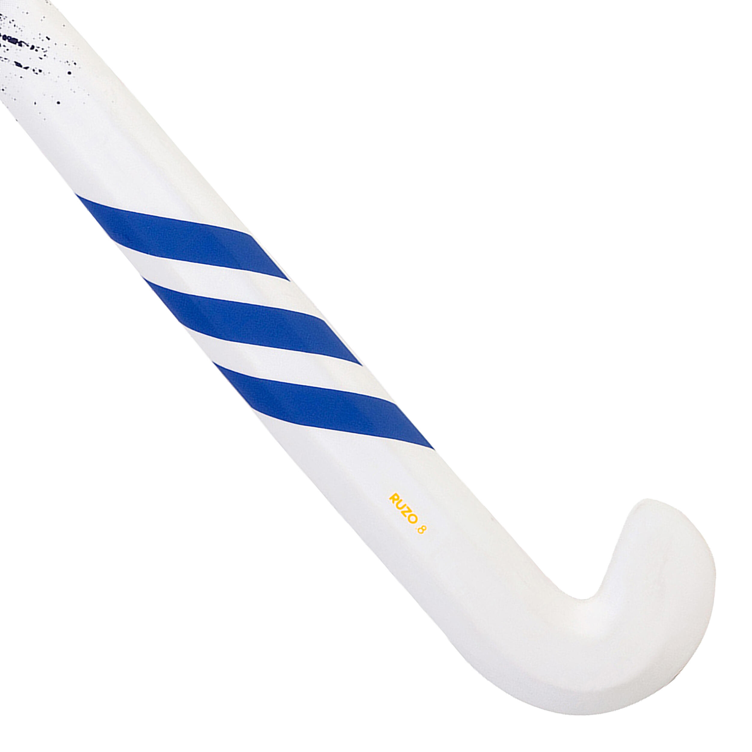Adidas Feldhockeyschläger Glasfaser Low Bow Ruzo 8. Jugendliche weiss/lila