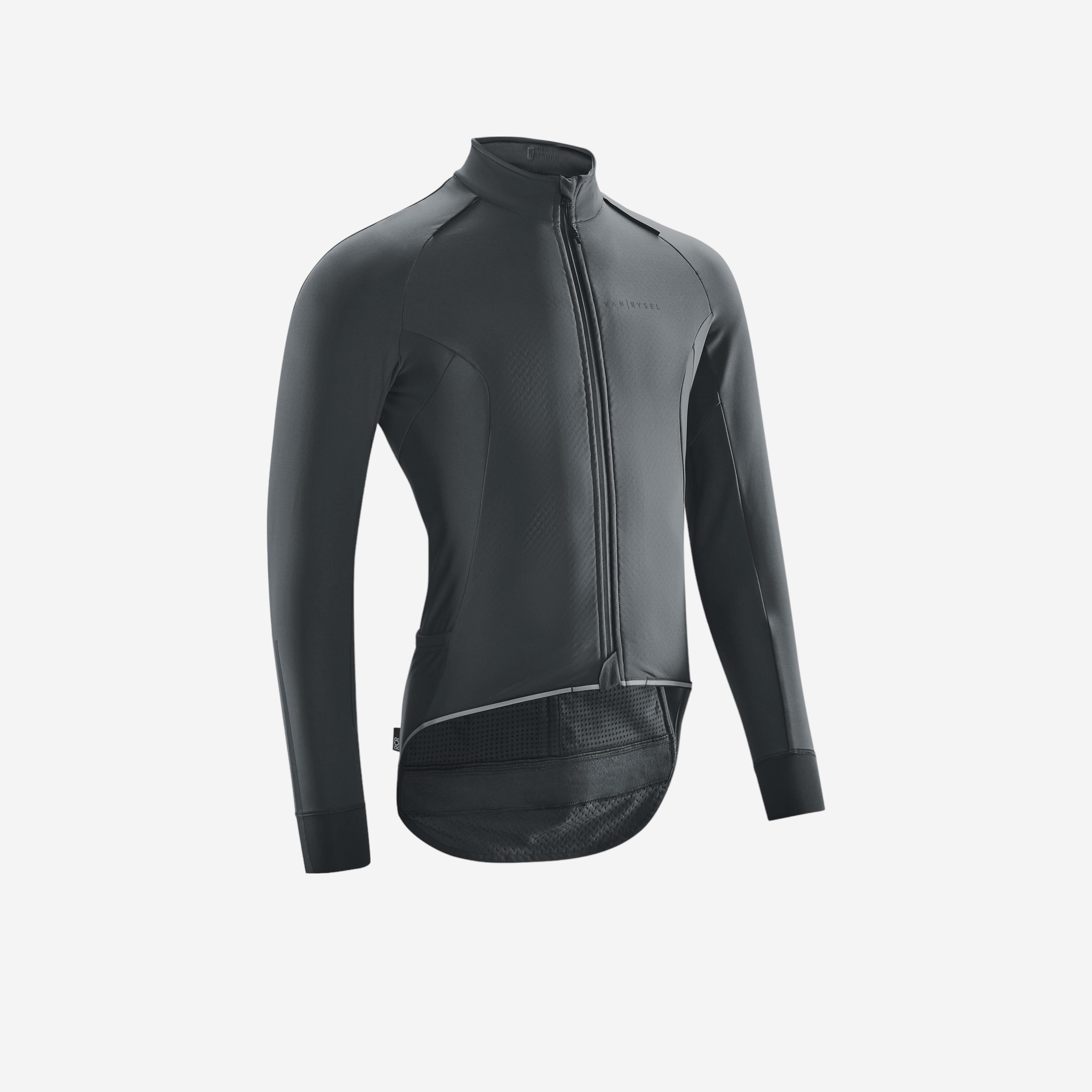 Van Rysel Fahrradjacke langarm Rennrad Winter Herren Racer Extreme dunkelrot