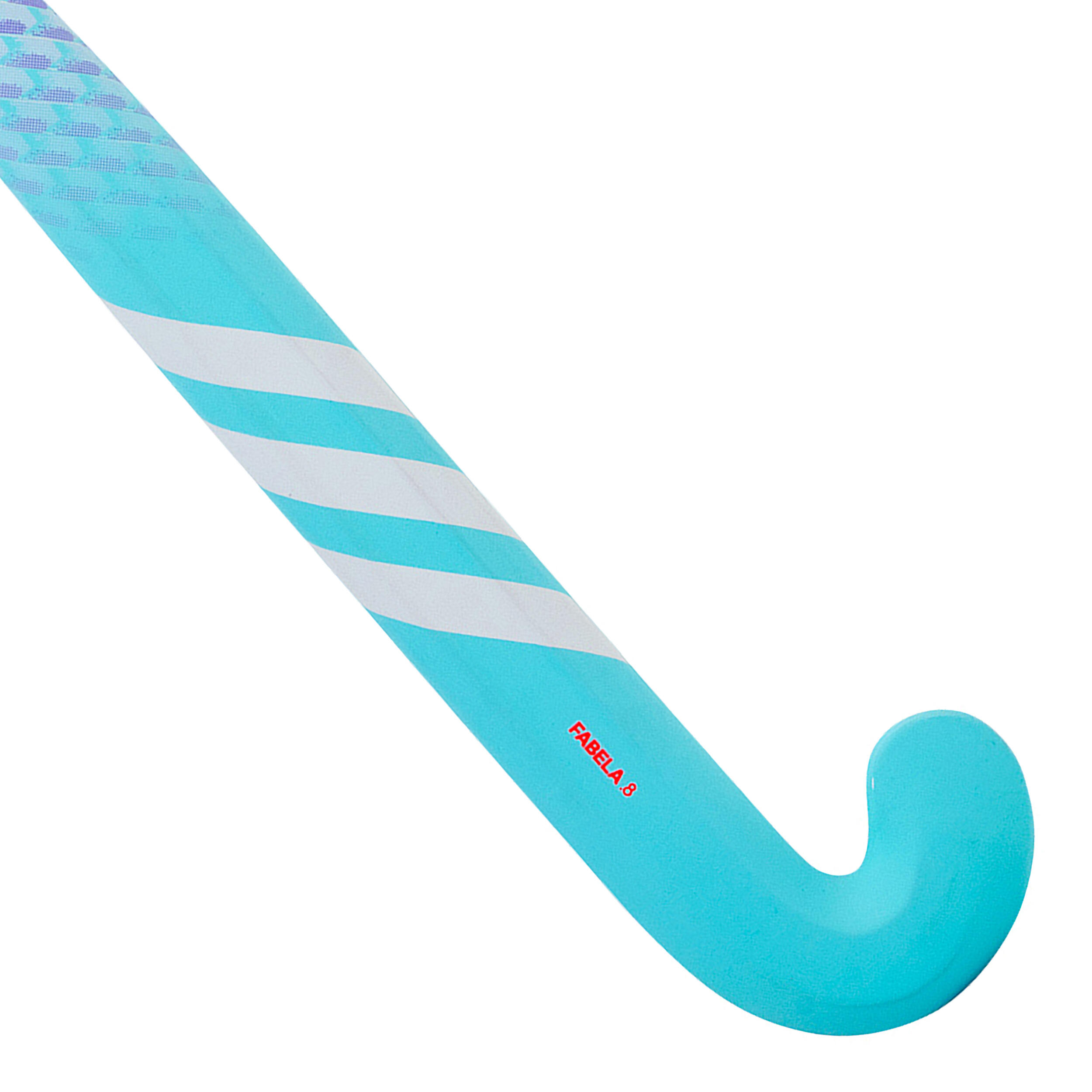 Adidas Feldhockeyschläger Fabela 8. Glasfaser Mid Bow Jugendliche türkis/weiss