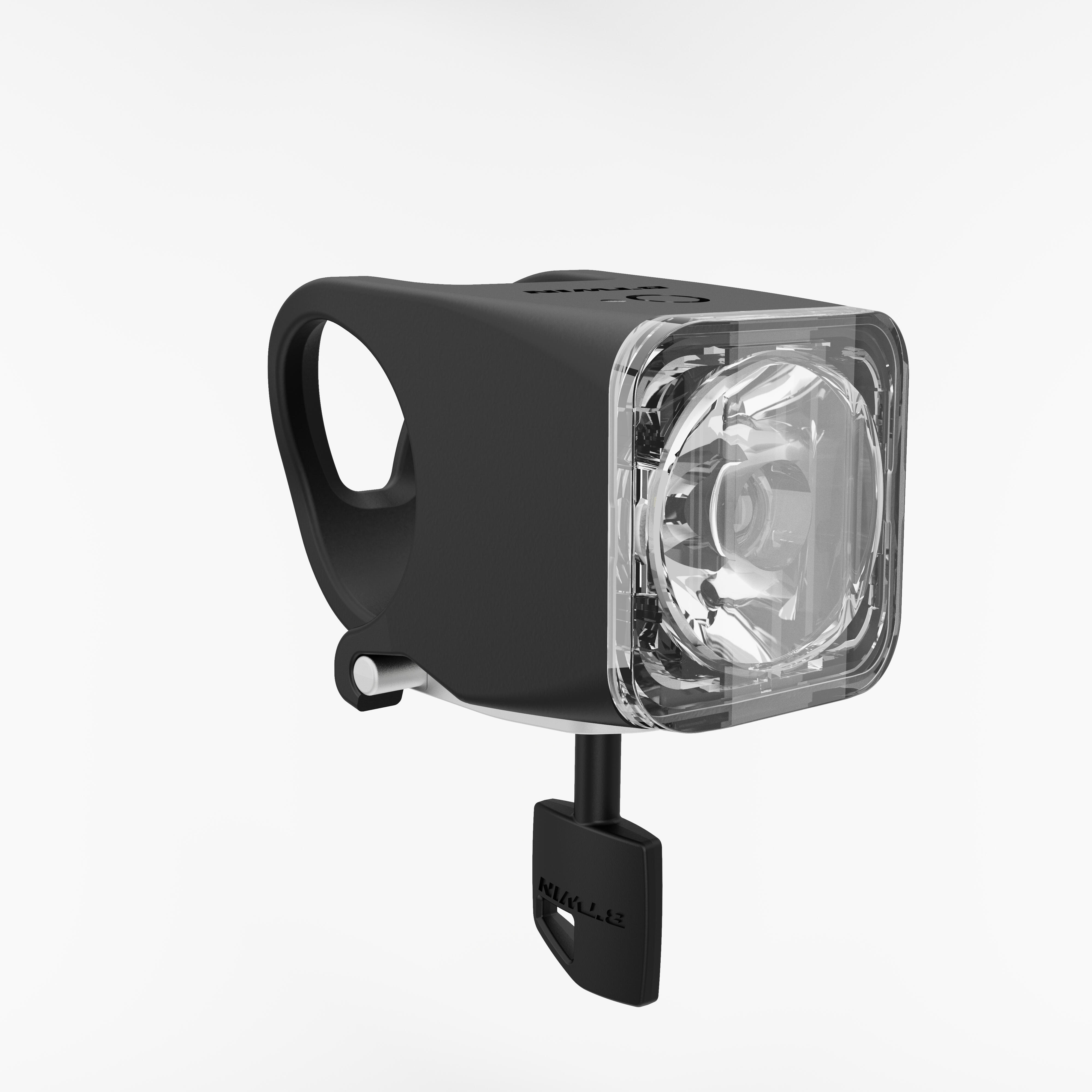 Elops Fahrradbeleuchtung Frontlicht FL 520 Lock LED USB 10 Lux