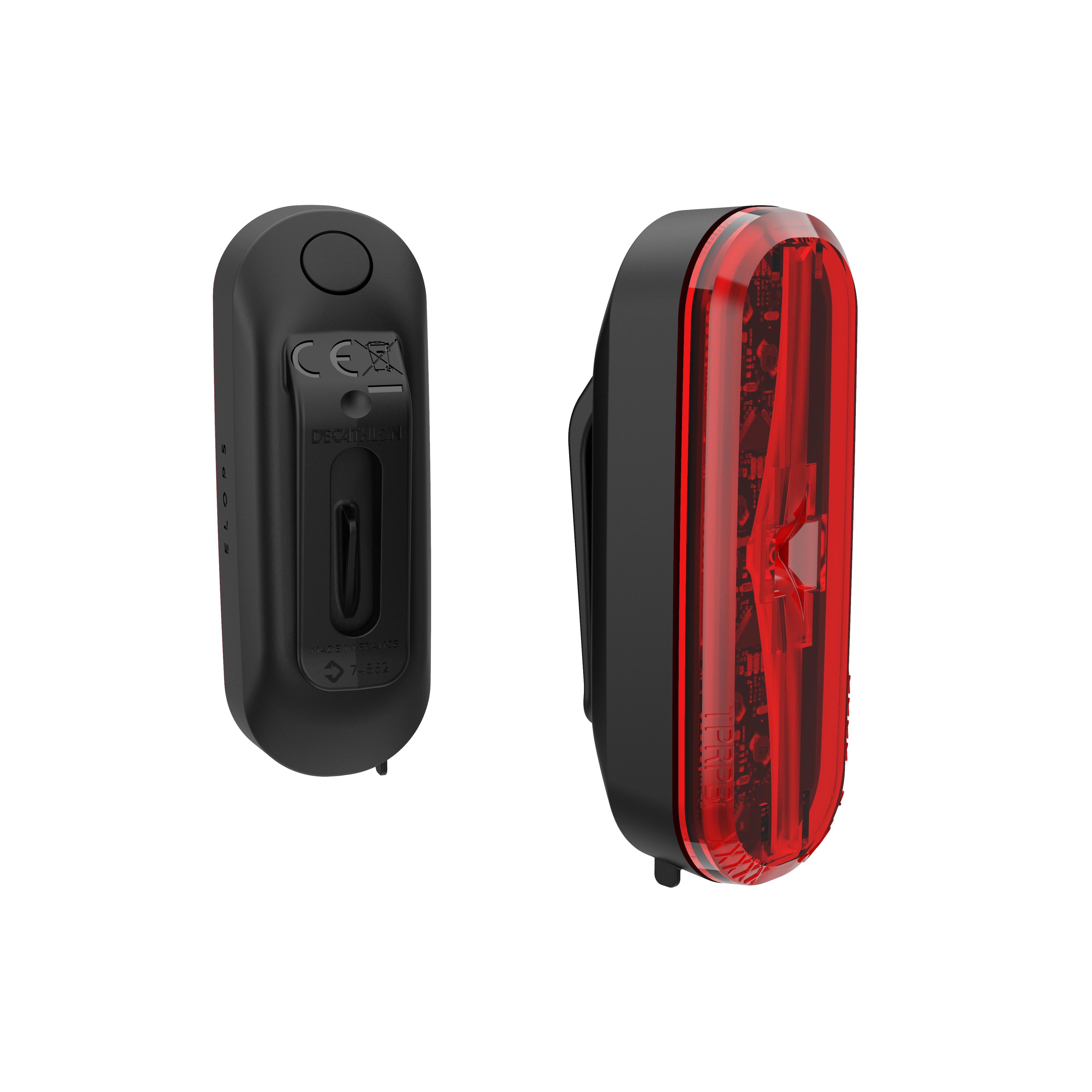 Elops Fahrradbeleuchtung Rücklicht RL 510 LED USB schwarz
