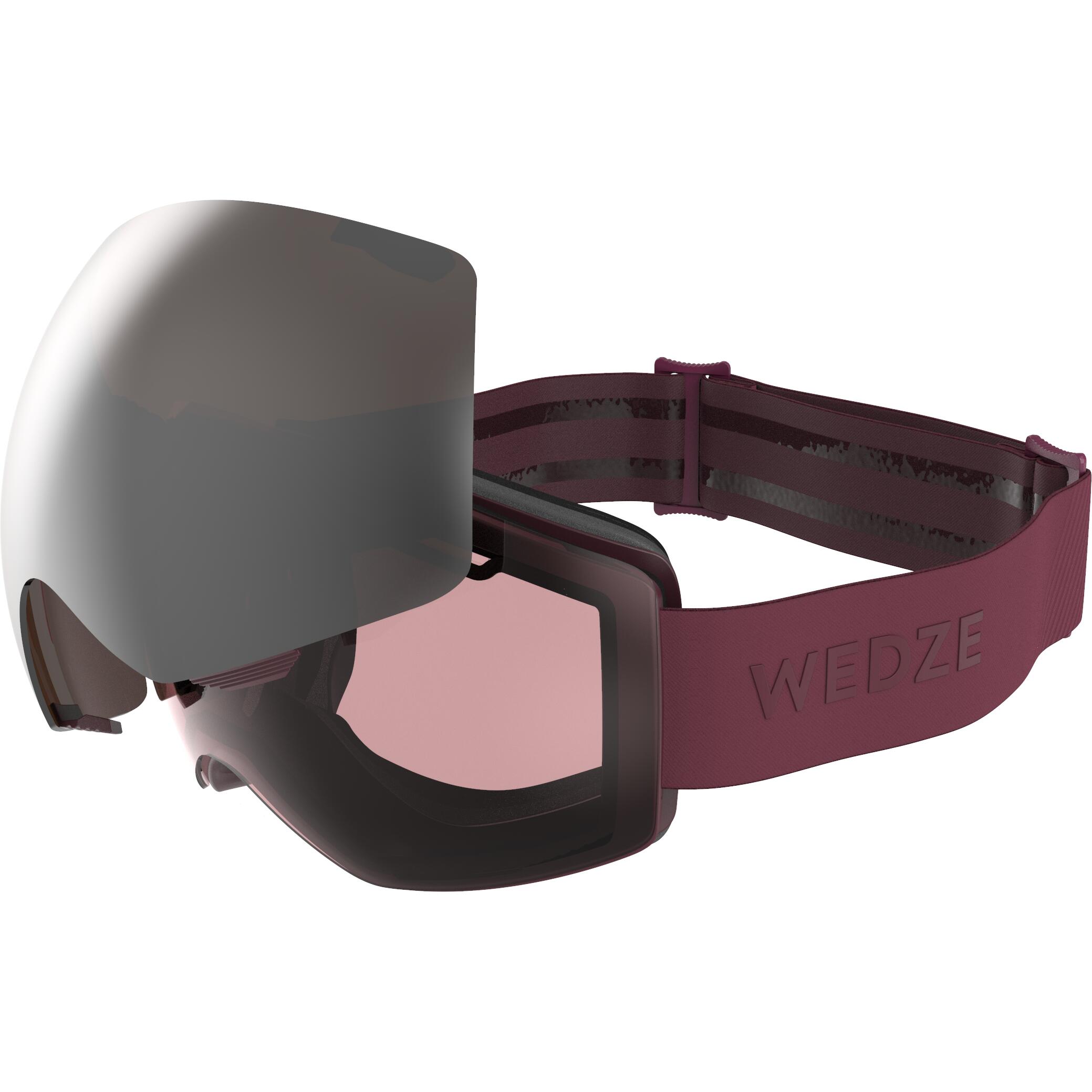 Wedze Skibrille Snowboardbrille G 900 I Erwachsene/Kinder rot
