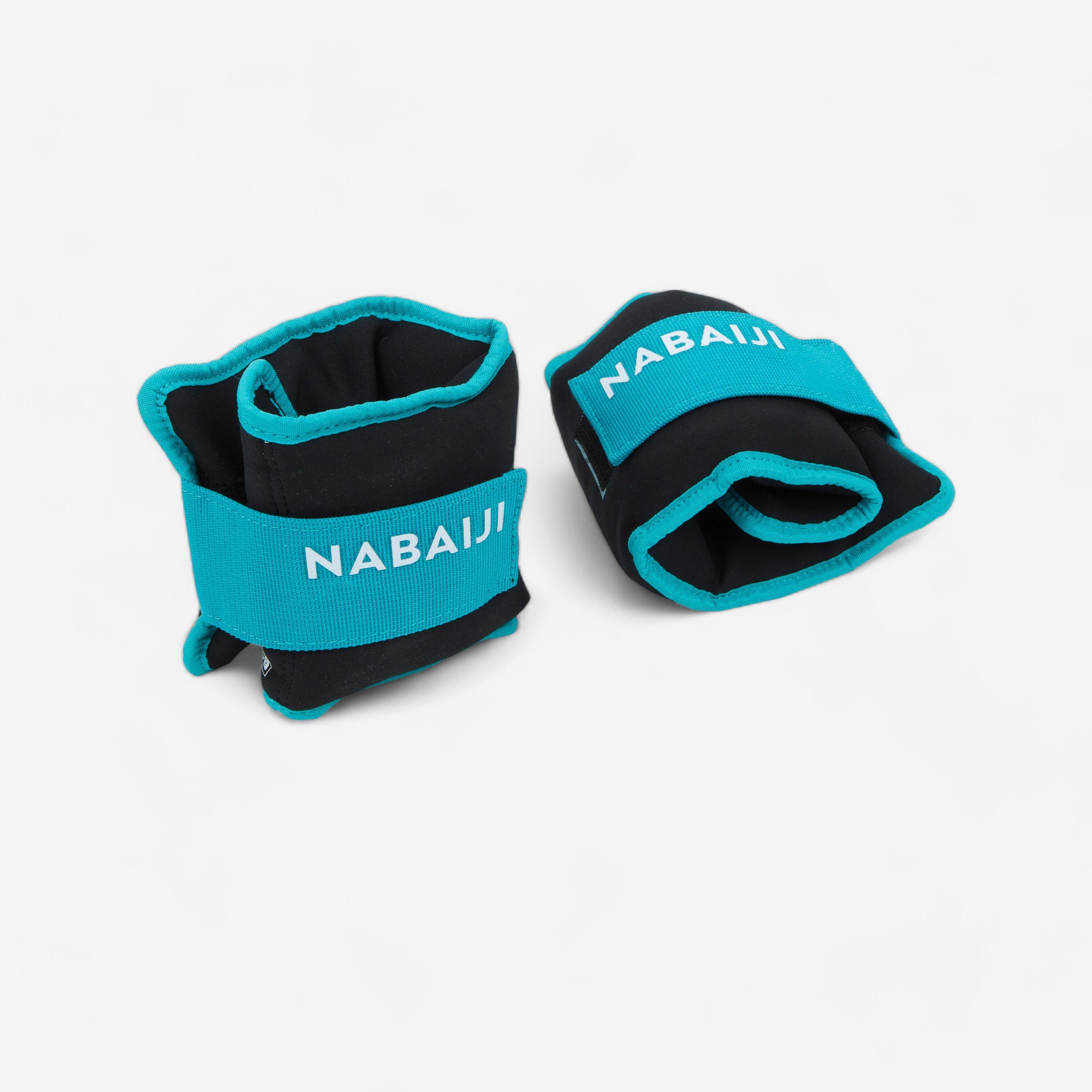 Nabaiji Gewichtsmanschetten Aquagym 2 × 0,75 kg blau