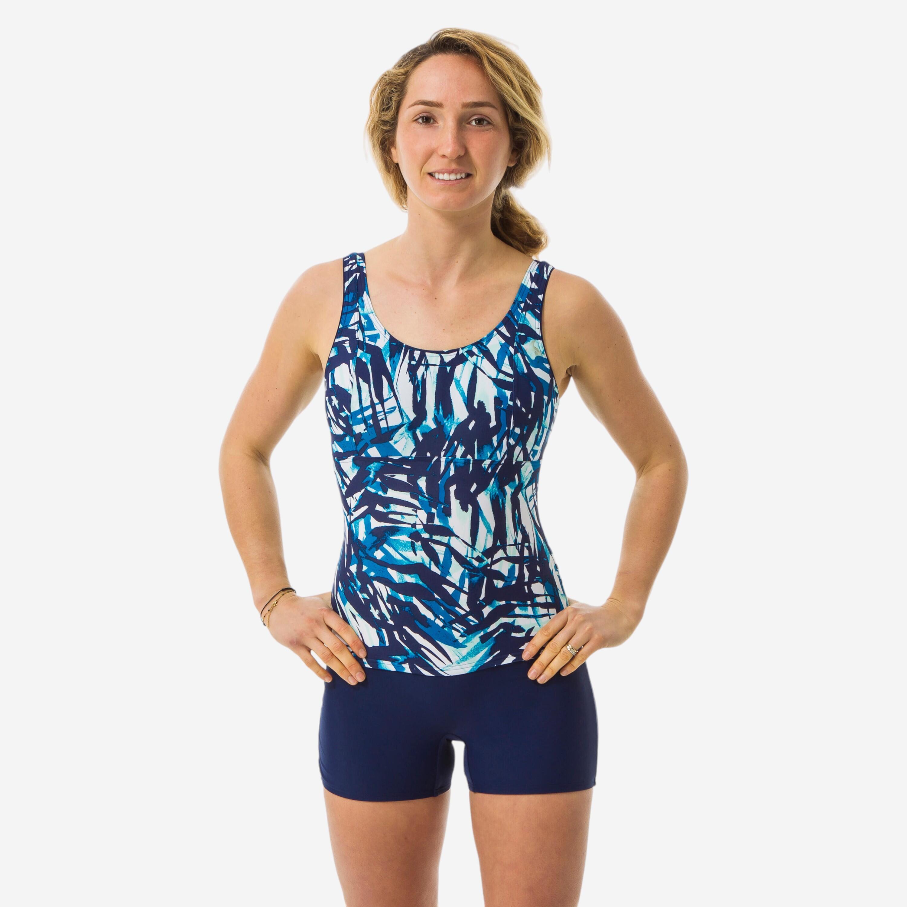 Nabaiji Badeanzug Shorty Doli Boo Aquagym Damen blau