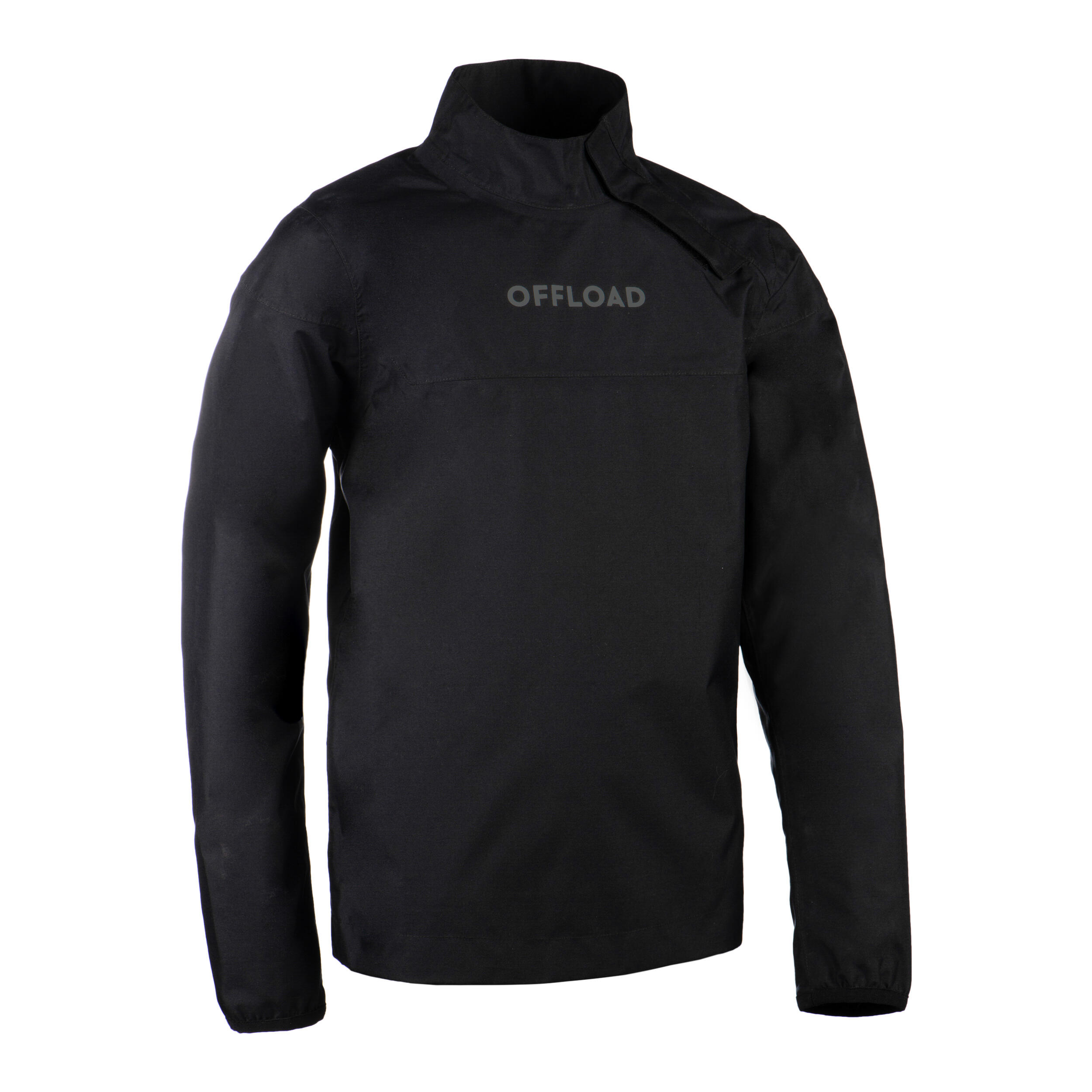 Offload Trainingsshirt Rugby R500 wasserdicht Kinder schwarz
