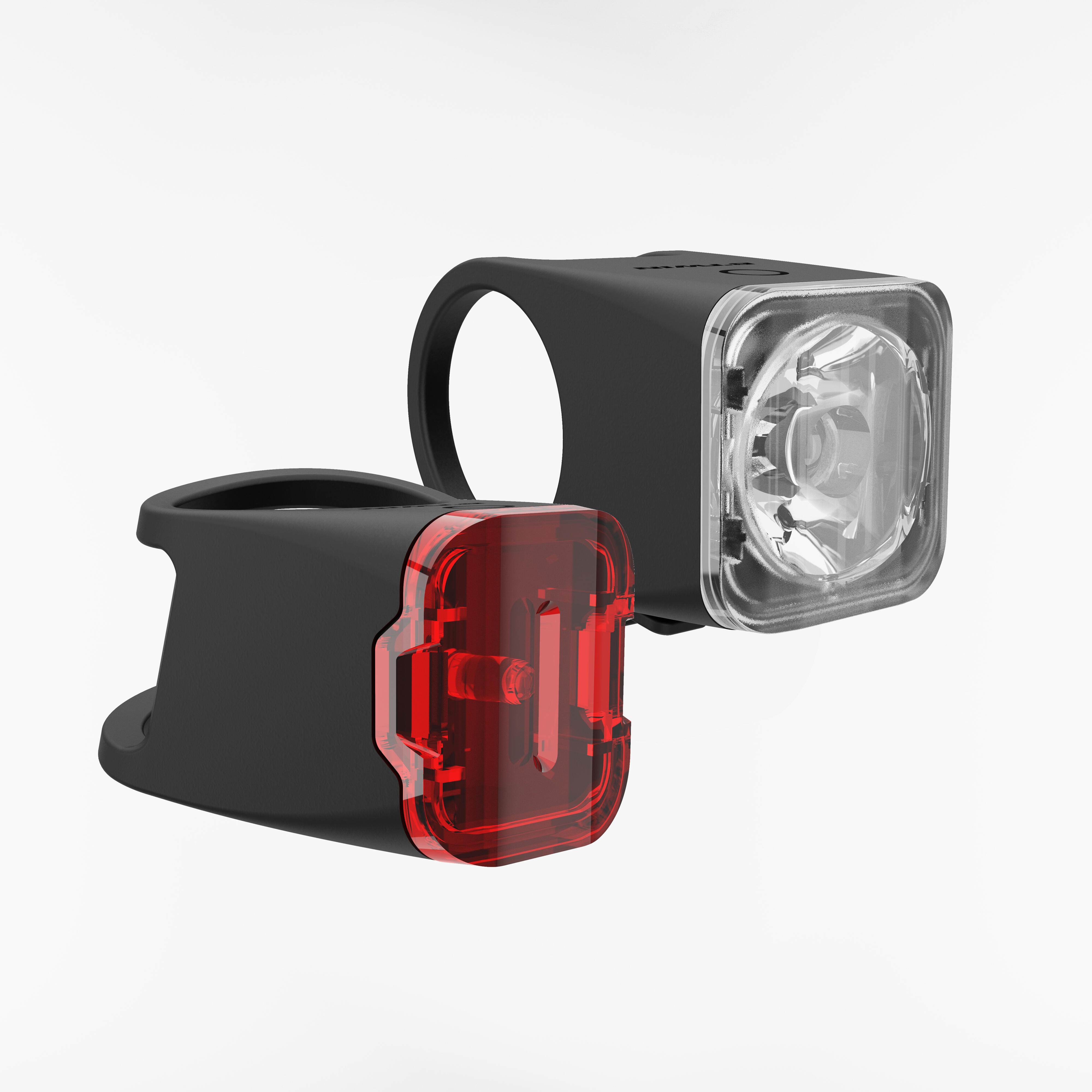 Elops Fahrradbeleuchtung Set Front-/Rücklicht ST 540 LED USB 10 Lux