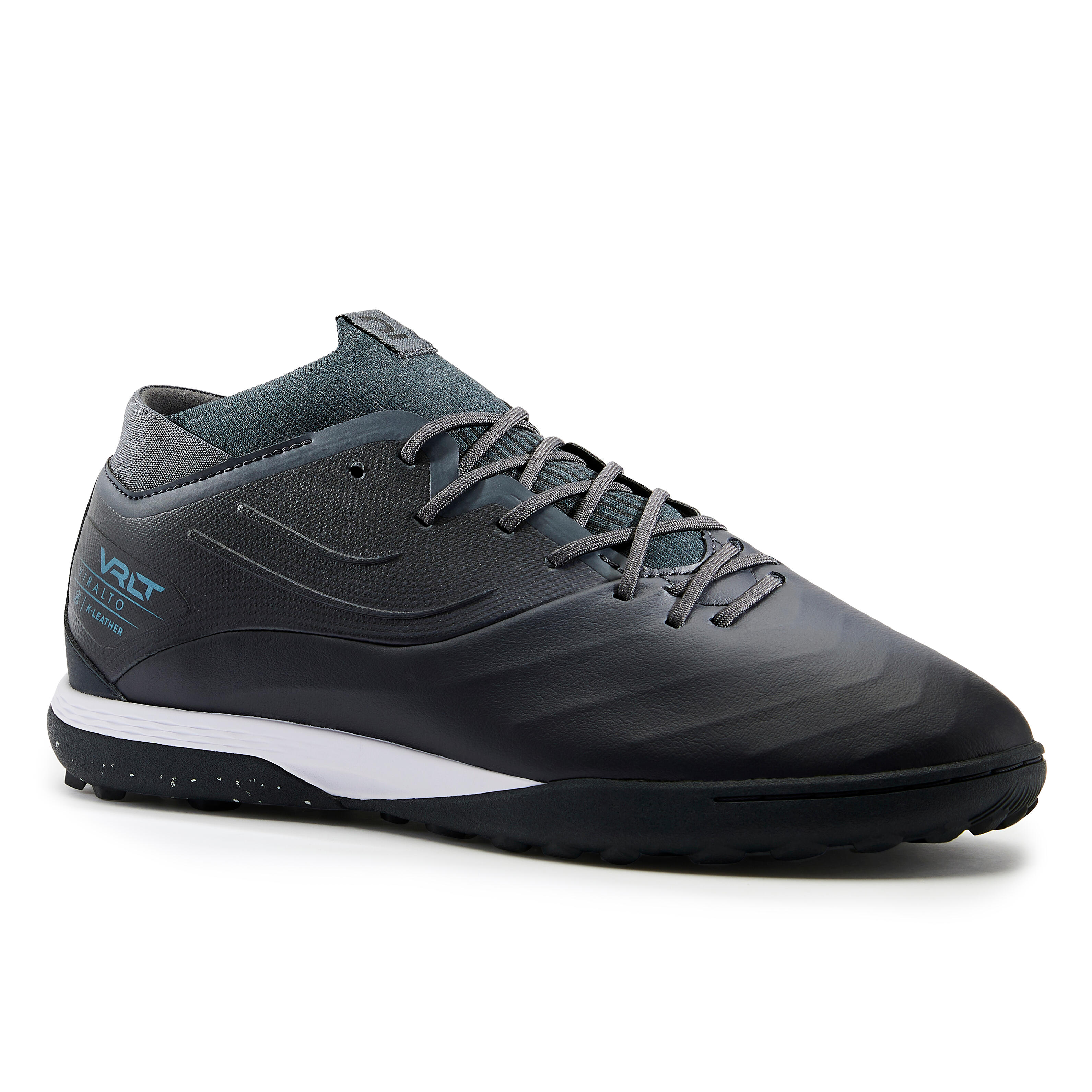 Kipsta Fussballschuhe Multinocken VIRALTO IV Premium Leder Turf TF schwarz