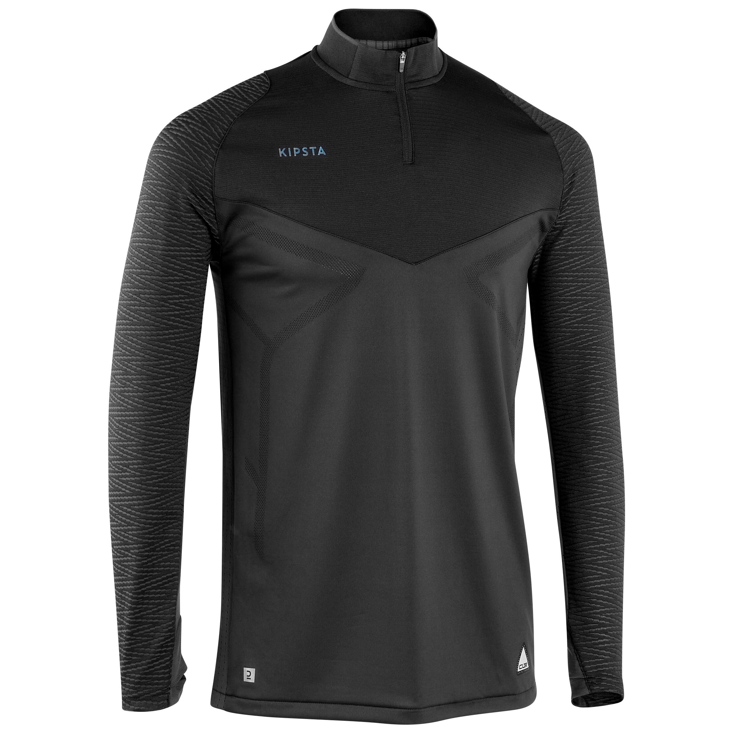 Kipsta Sweatshirt Fussball CLR Erwachsene schwarz