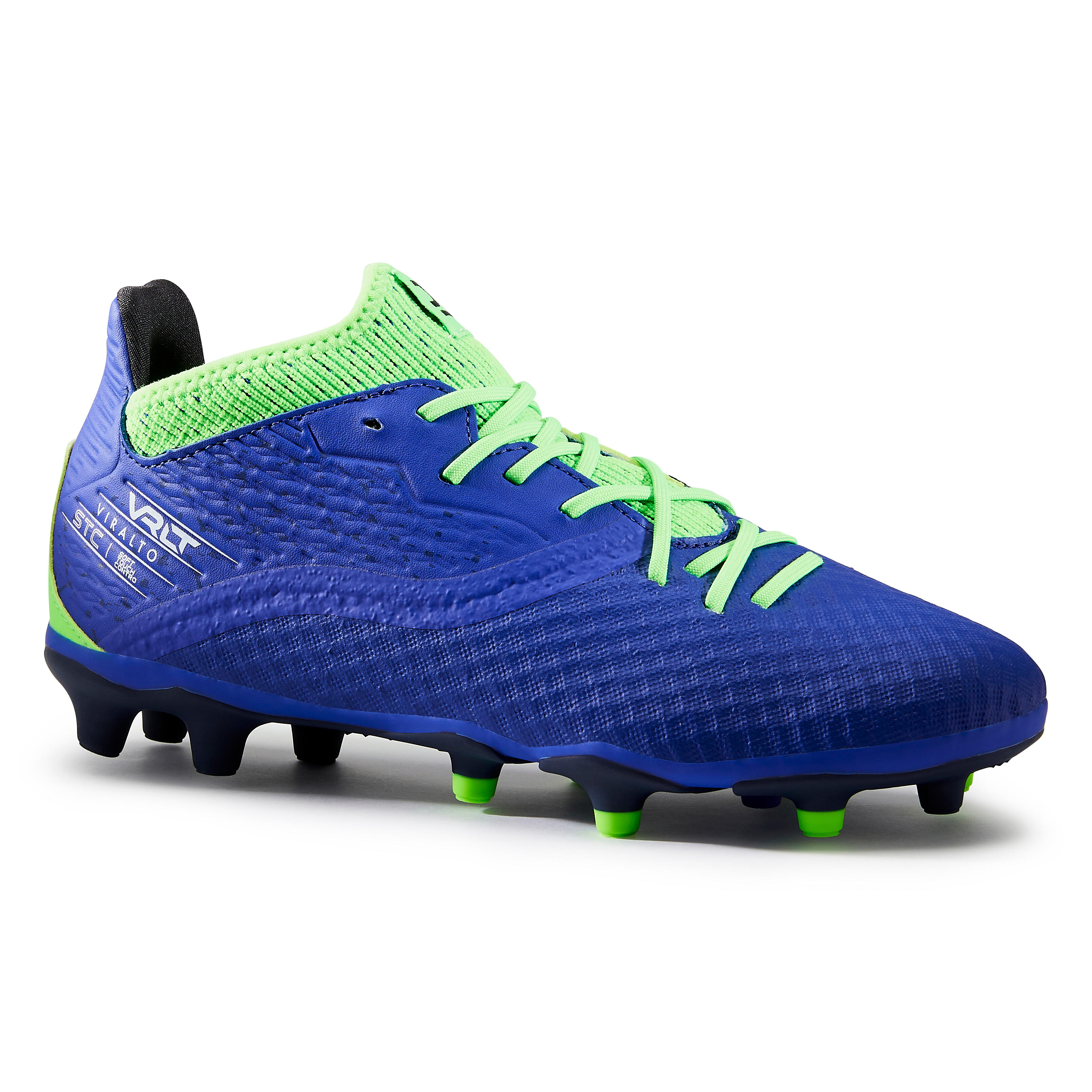 Kipsta Fussballschuhe Nocken VIRALTO III FG Kinder rot/grau
