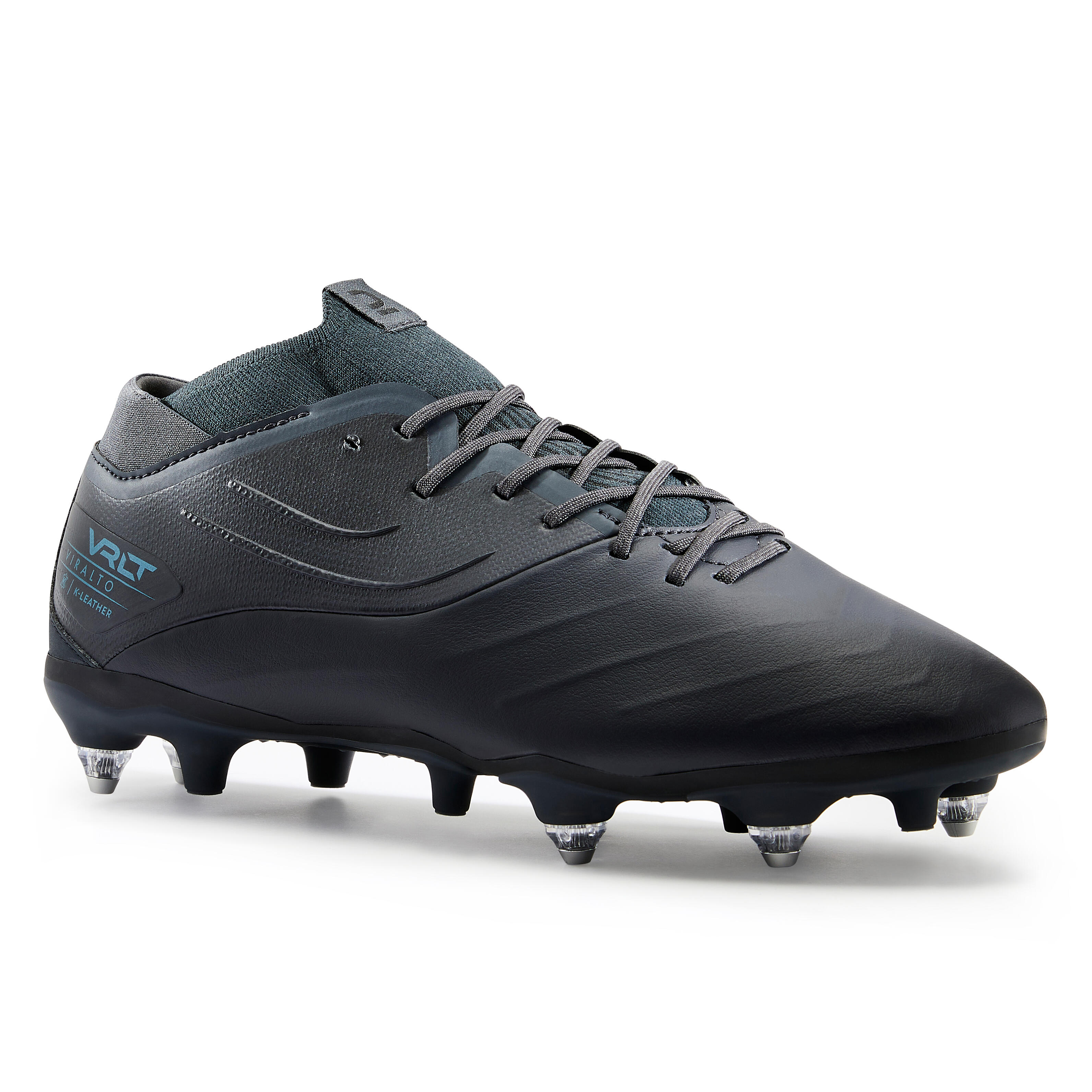 Kipsta Fussballschuhe VIRALTO IV Premium Leder SG schwarz