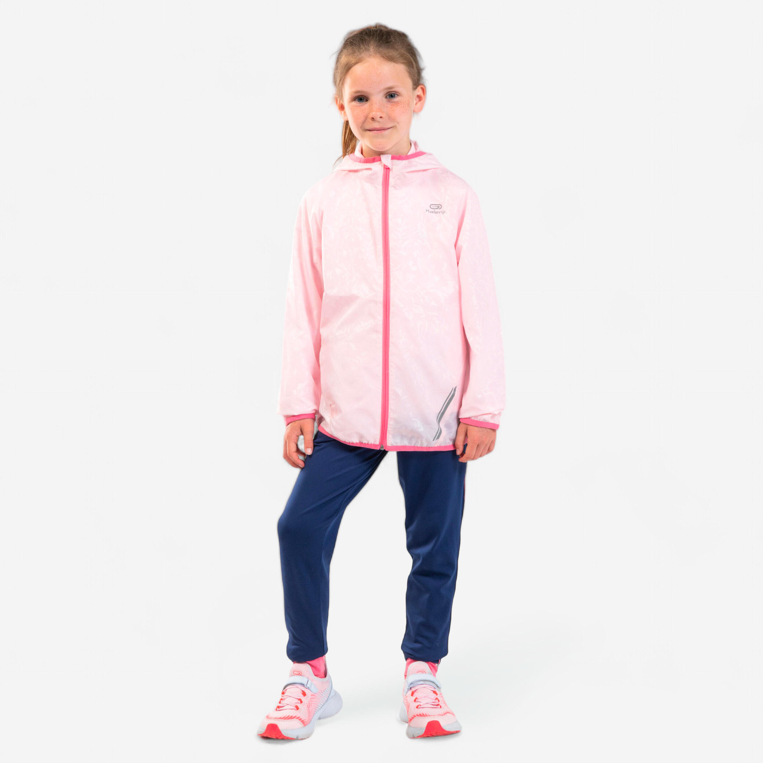 Kiprun Windjacke Leichtathletik AT100 Kinder blau