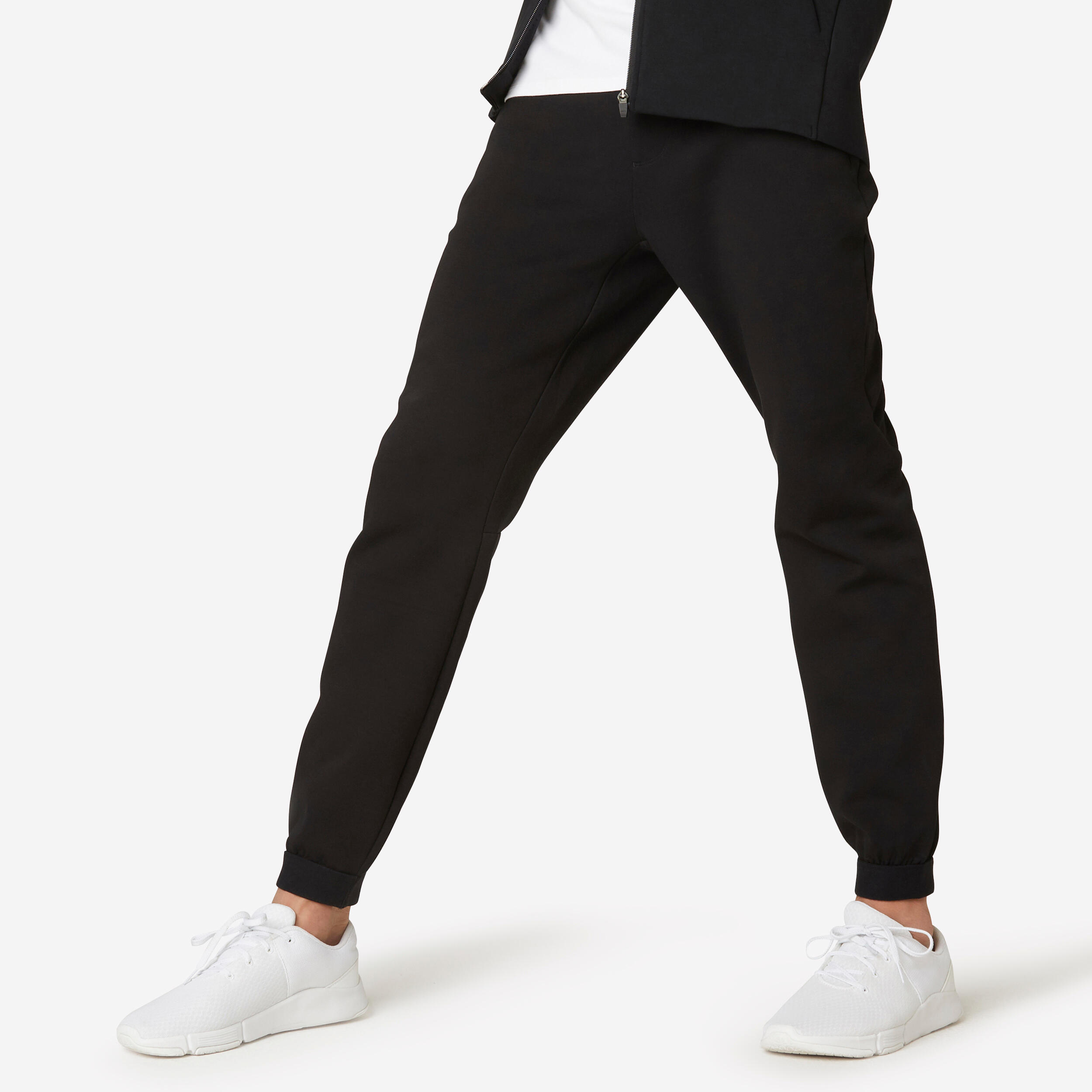 Domyos Jogginghose Fitness Slim 540 Herren - schwarz