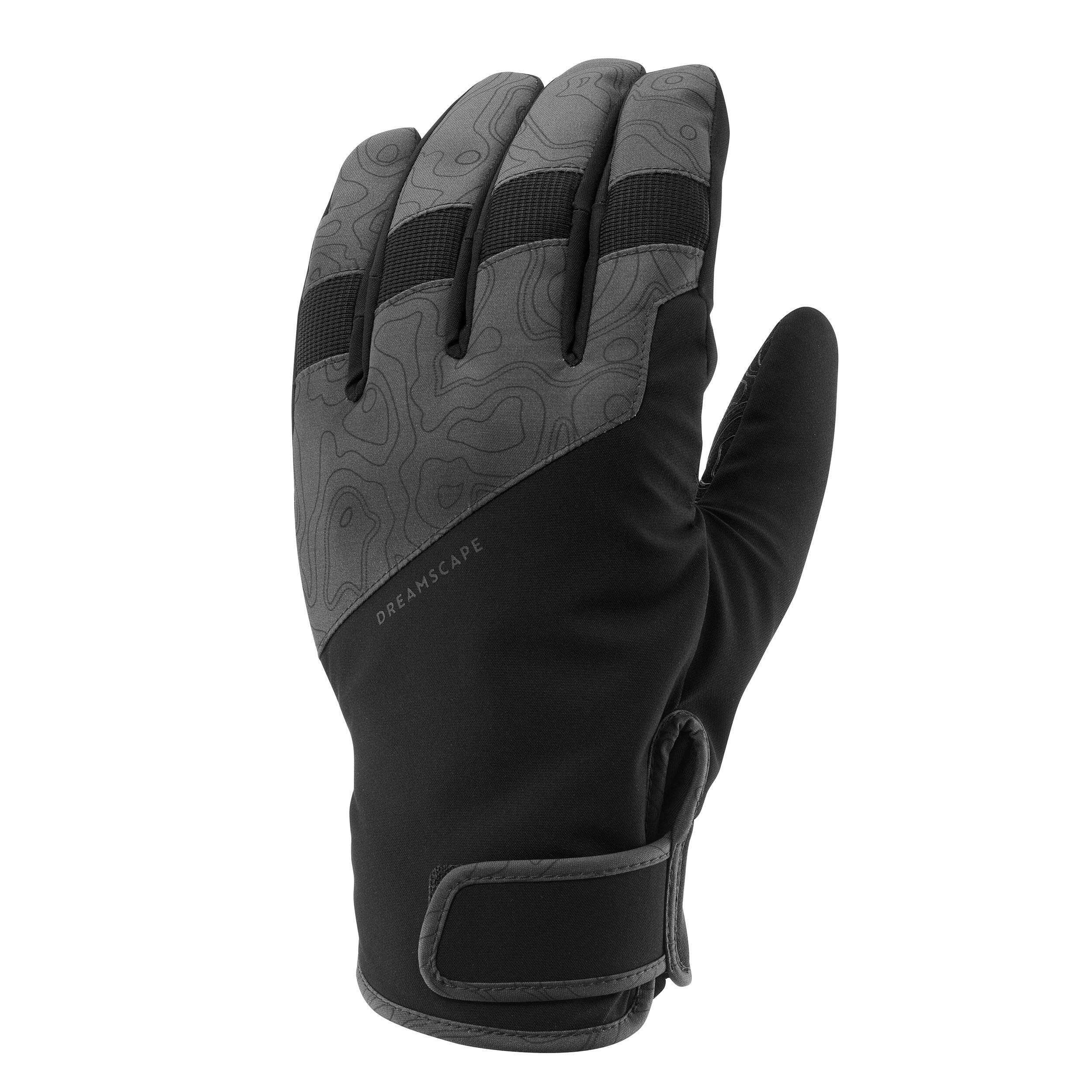 Dreamscape Skihandschuhe Snowboardhandschuhe - 150 wasserdicht grau/schwarz