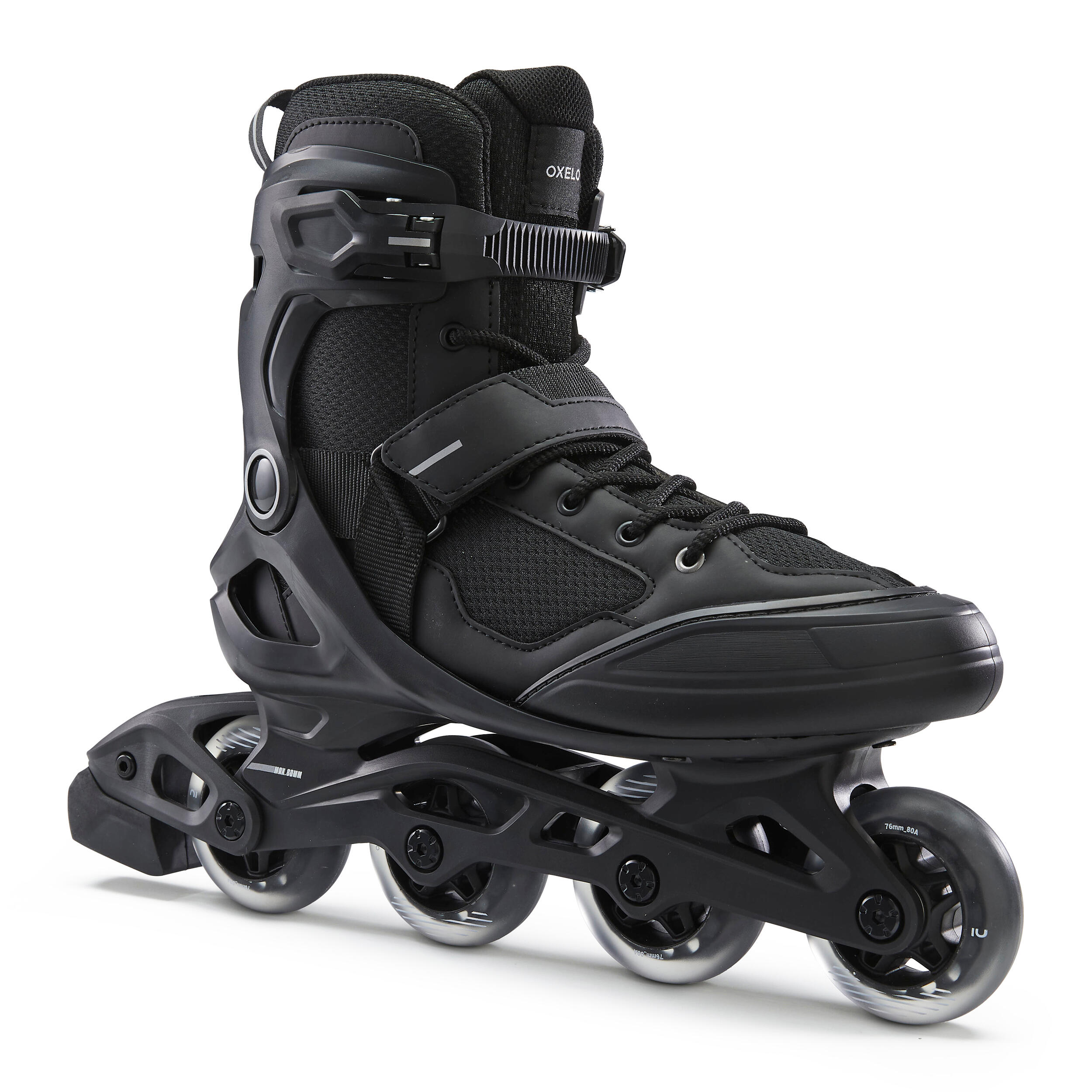 Oxelo Inline-Skates Fitness FIT 100 Damen/Herren schwarz/silber