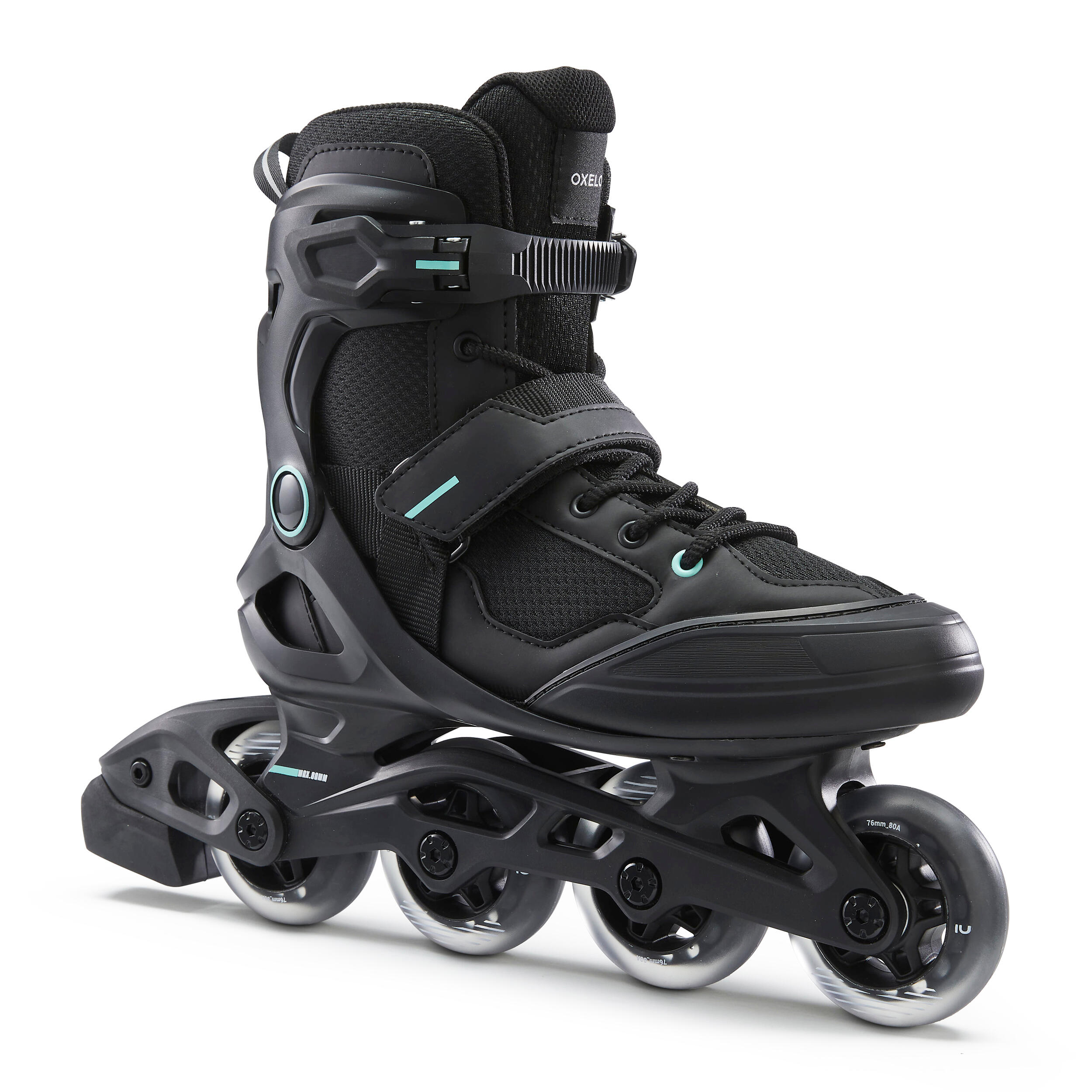 Oxelo Inline-Skates Inliner Fitness FIT 100 Damen schwarz/mint