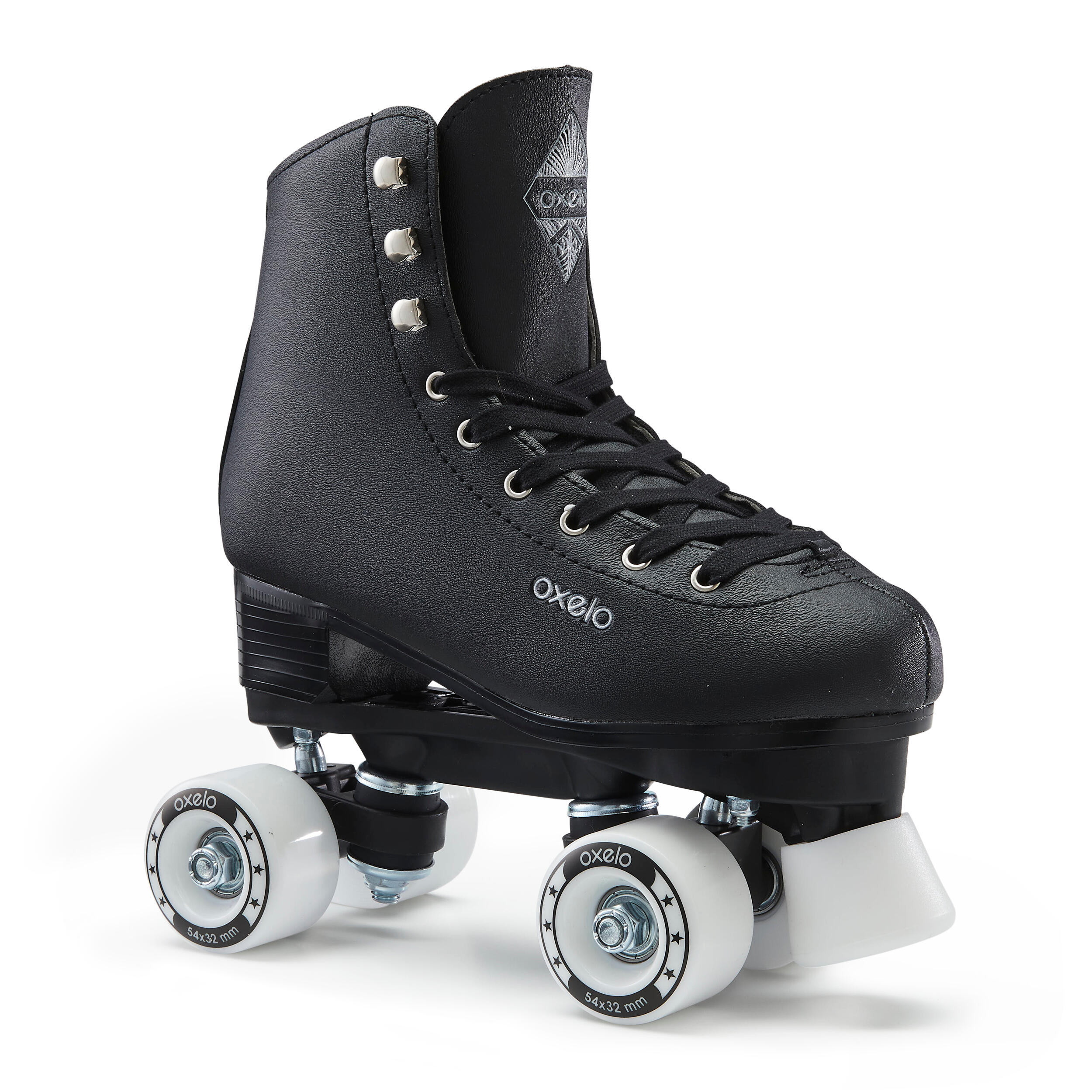 Oxelo Rollschuhe Kunstlauf Quad 100 Kinder Erwachsene marineblau