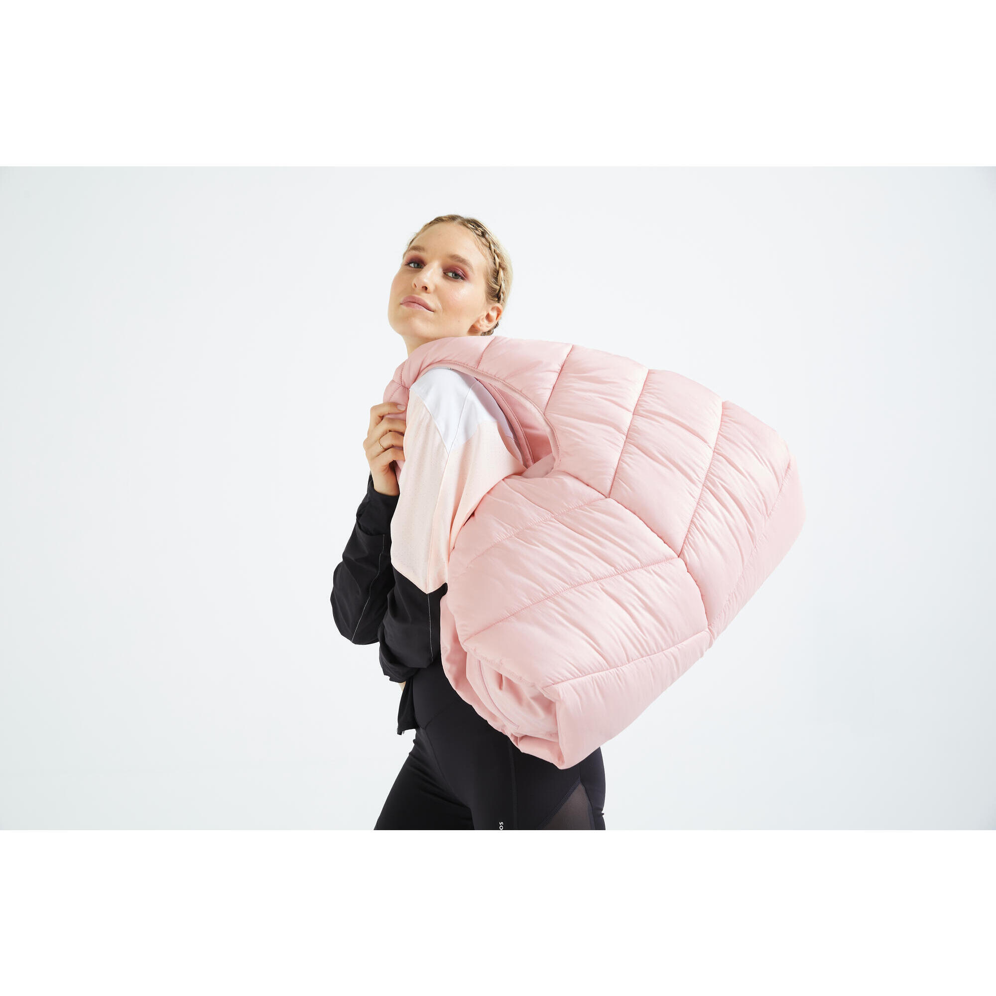 Domyos Wattierte Sporttasche 30L grün