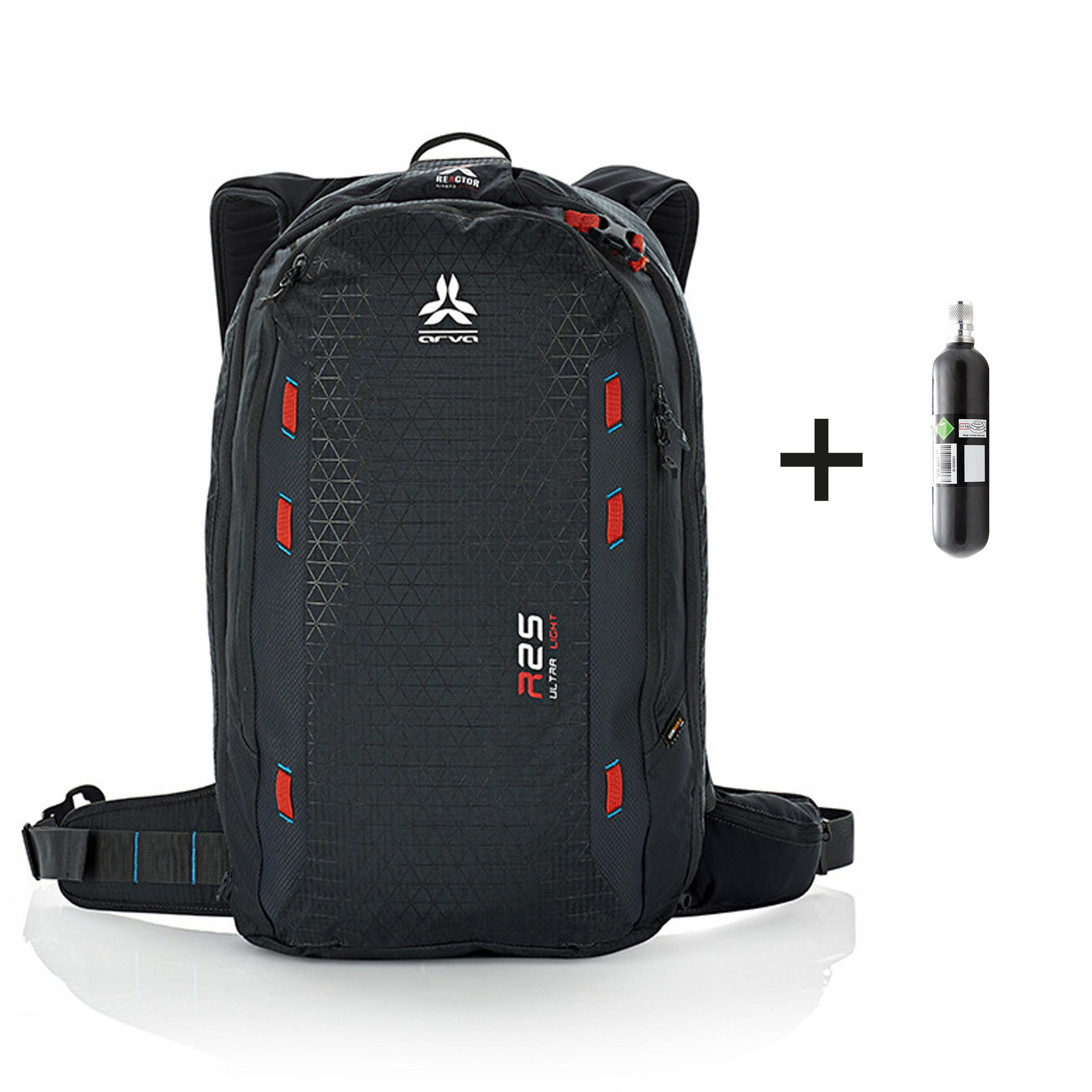 Arva Airbag-Rucksack Arva Reactor 25L ULTRA LIGHT (Inkl. Kartusche) schwarz