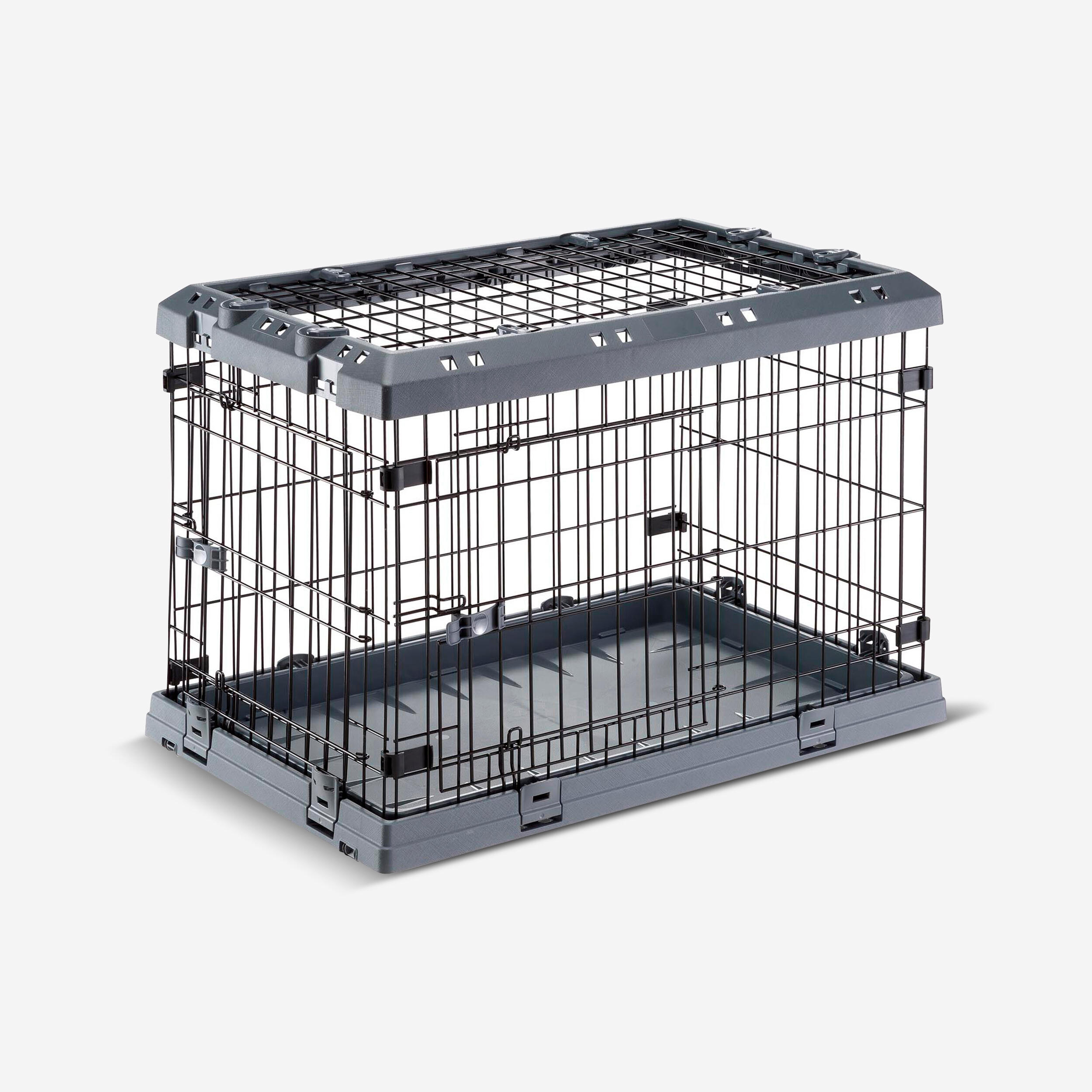 Ferplast Hundebox faltbar SUPERIOR 75 (M) Gitter für einen Hund