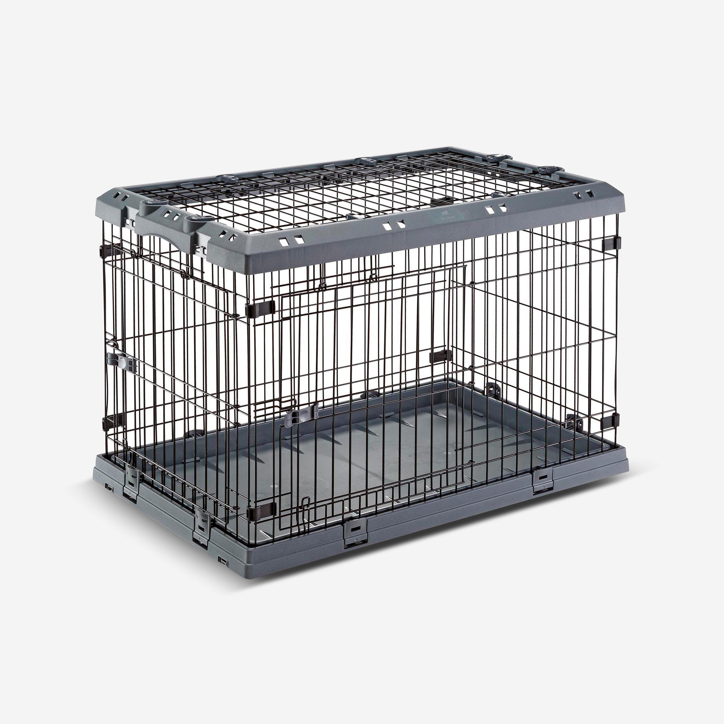 Ferplast Hundebox faltbar SUPERIOR 90 (M) Gitter für einen Hund