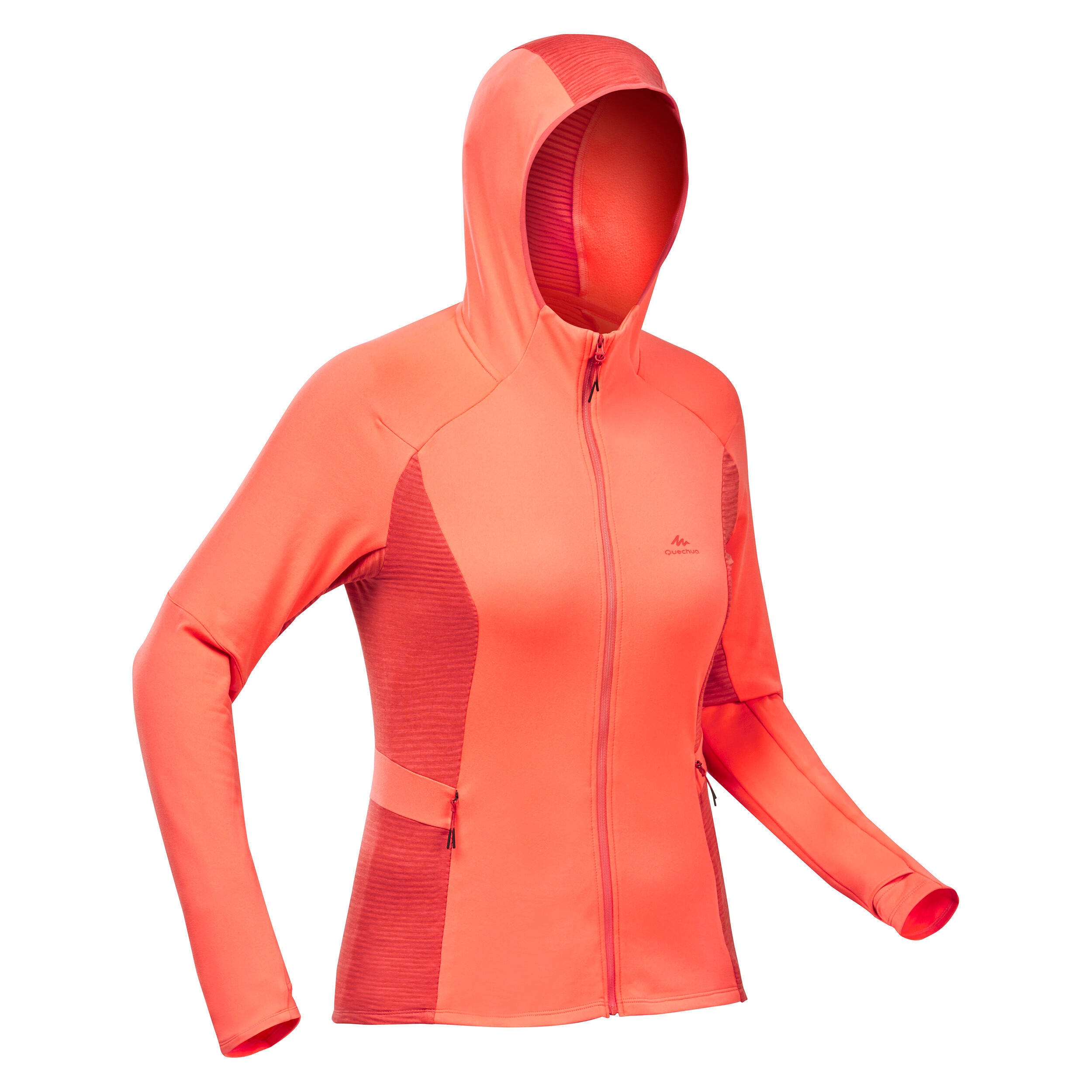 Quechua Fleecejacke Bergwandern MH950 leicht Damen schwarz