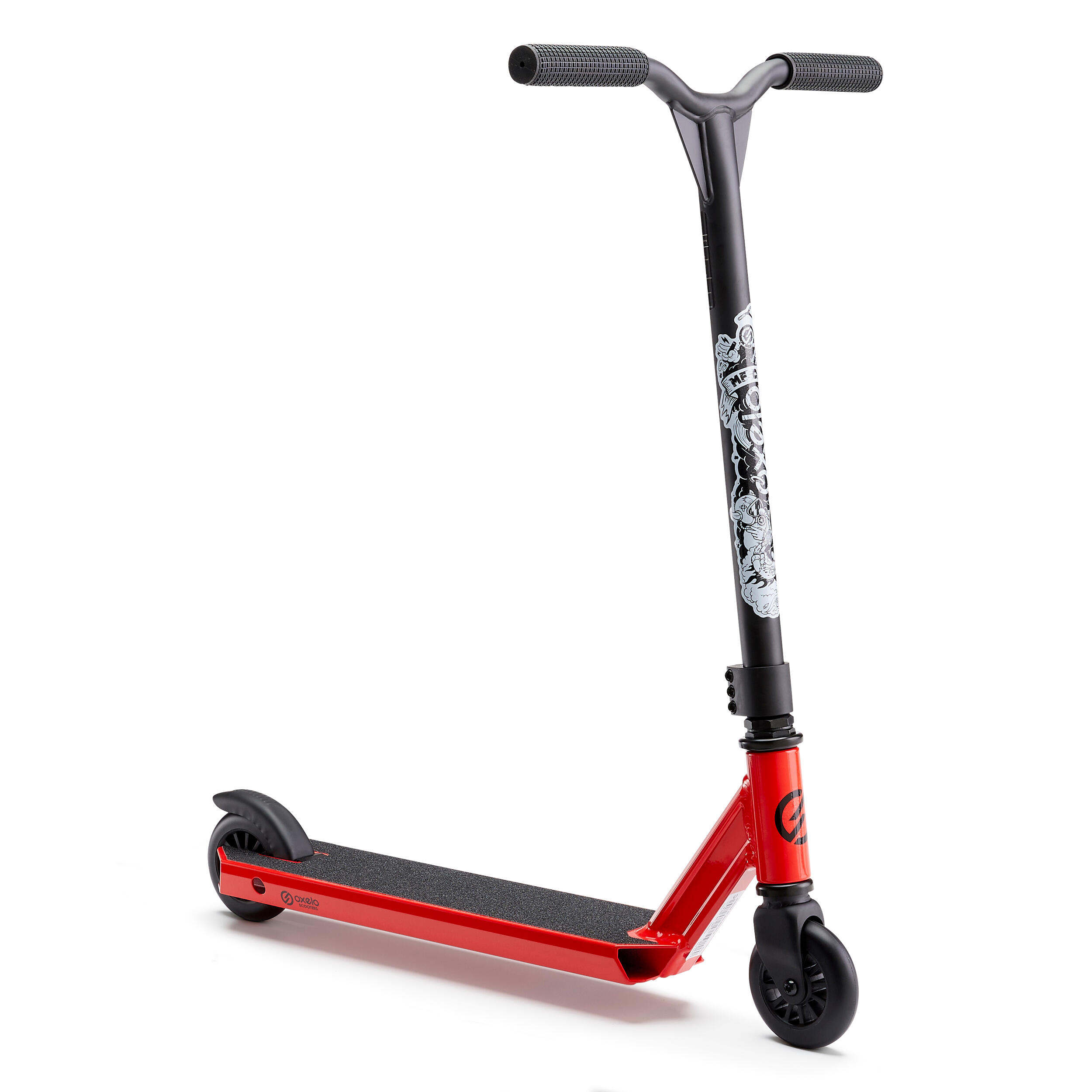 Oxelo Stunt Scooter Roller Freestyle MF One rot