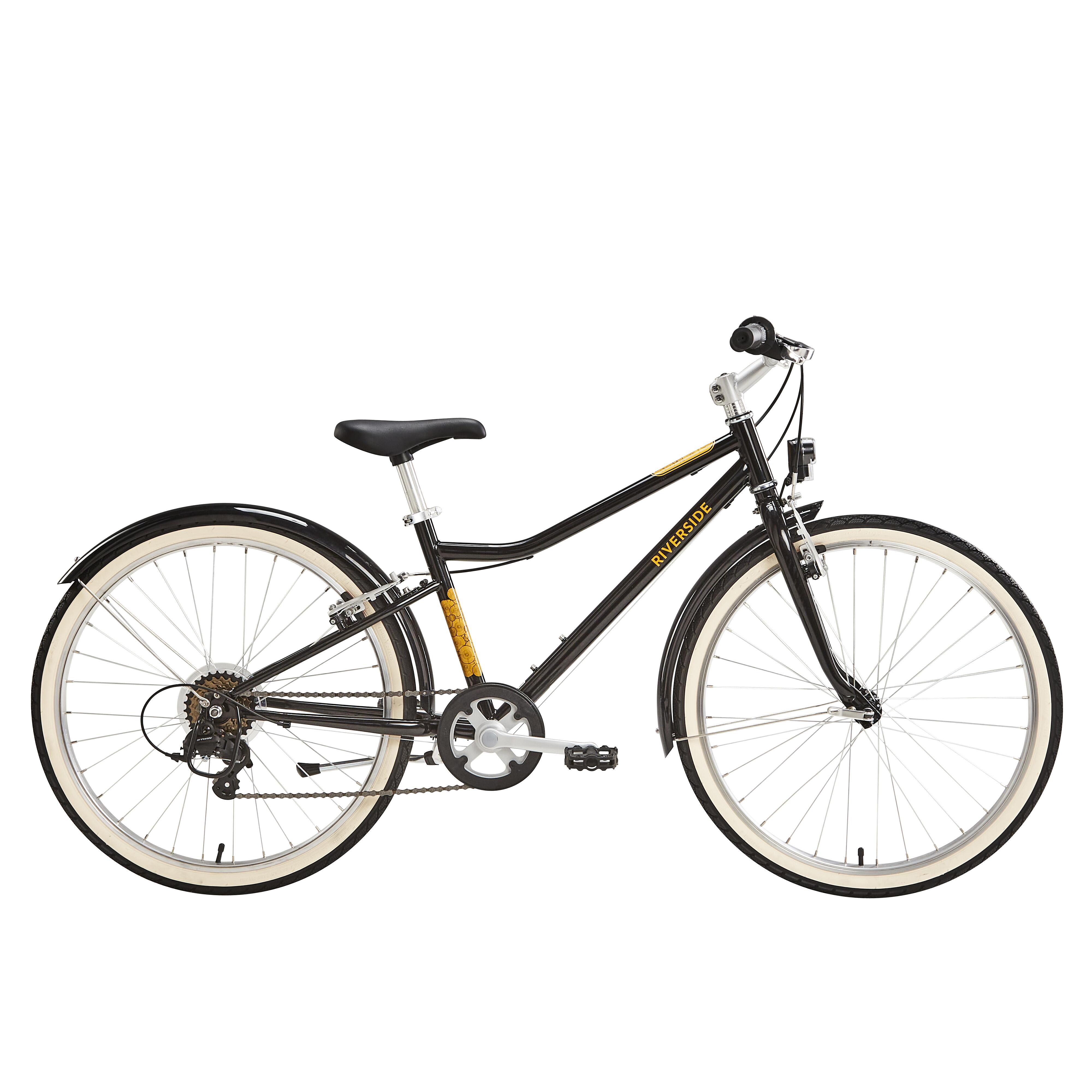Btwin Kinder Trekkingrad 24 Zoll Riverside 500 koralle