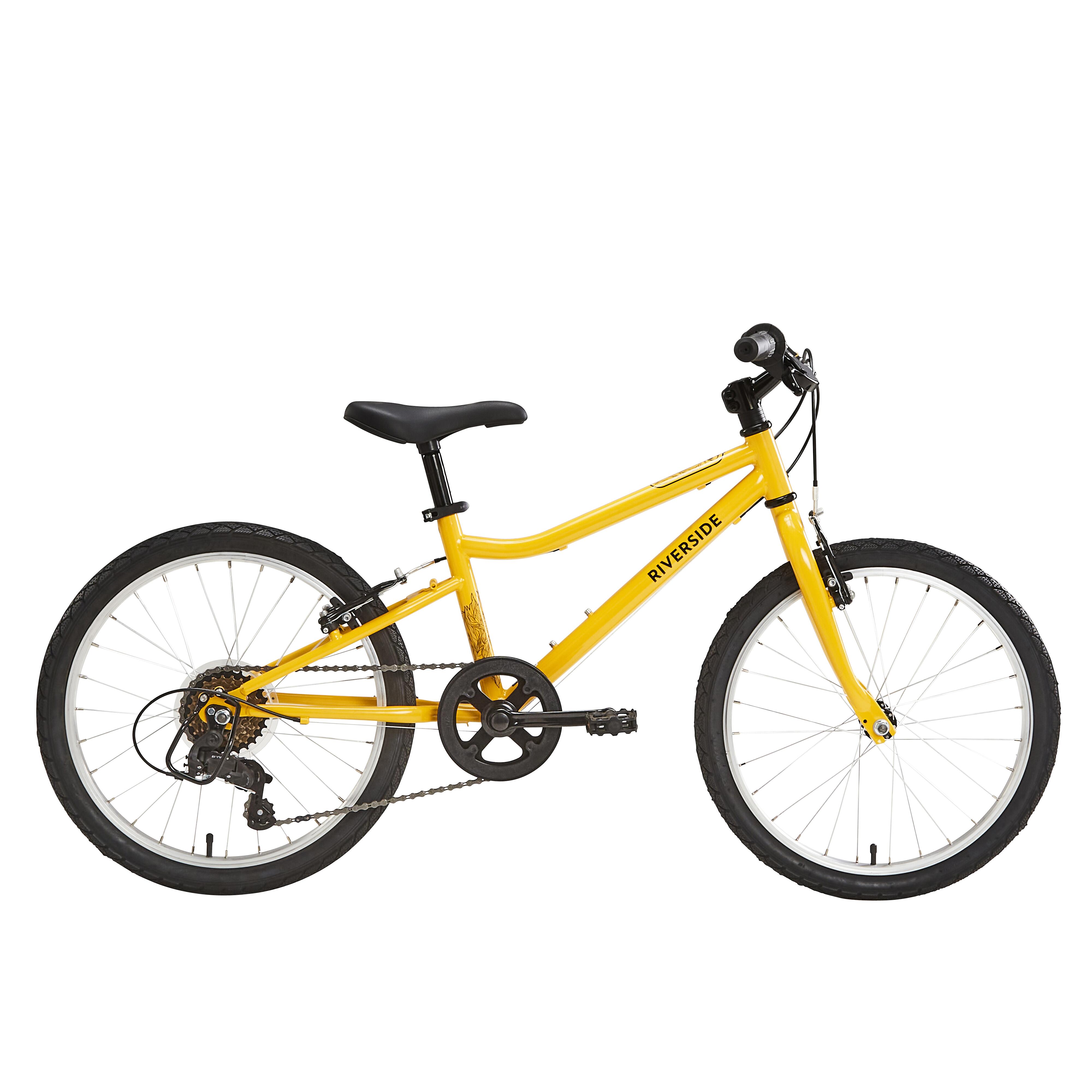 Btwin Kinder Trekkingrad 20 Zoll Riverside 120 gelb