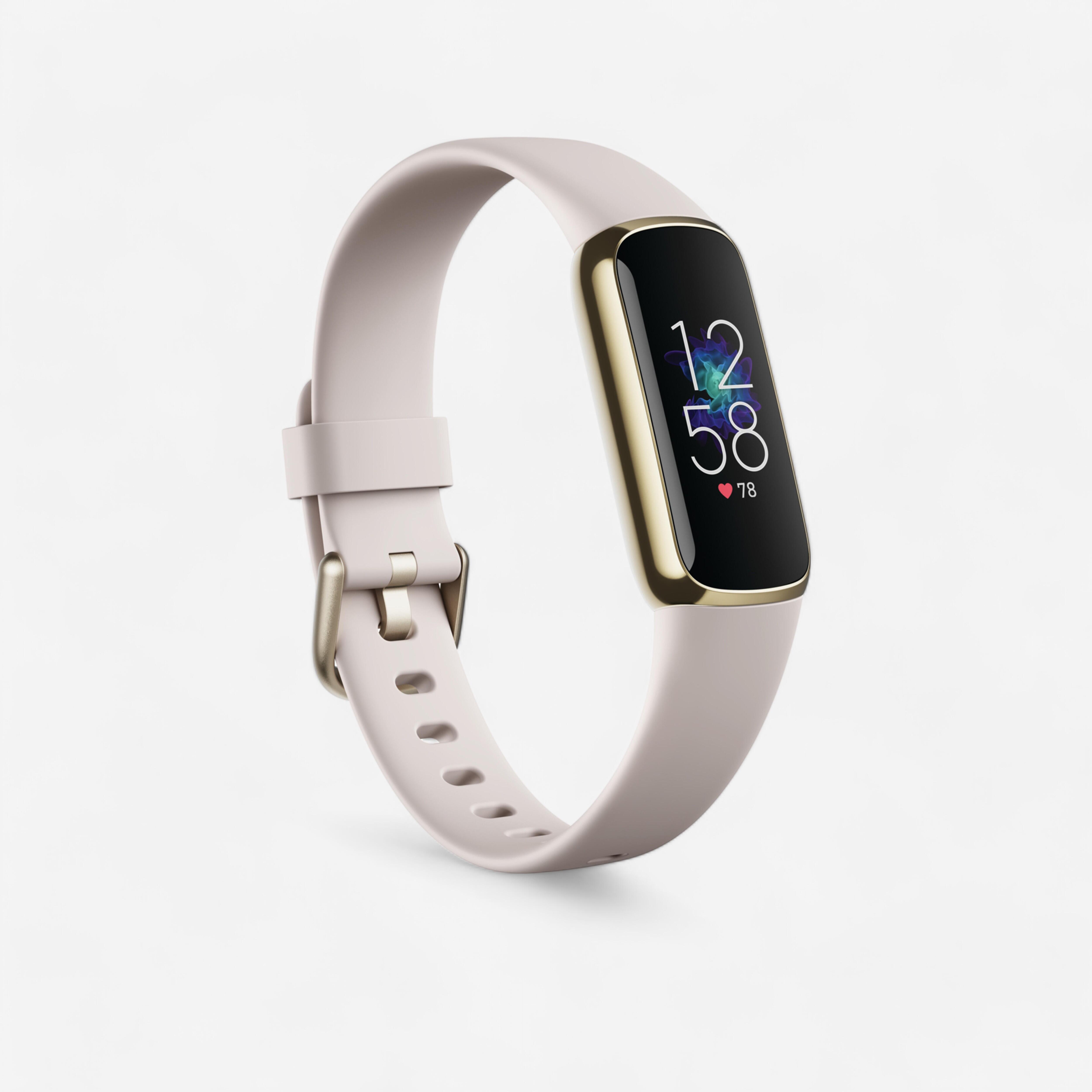 Fitbit Fitness-Armband Fitbit Luxe Sportuhr Activity Tracker gold/weiss