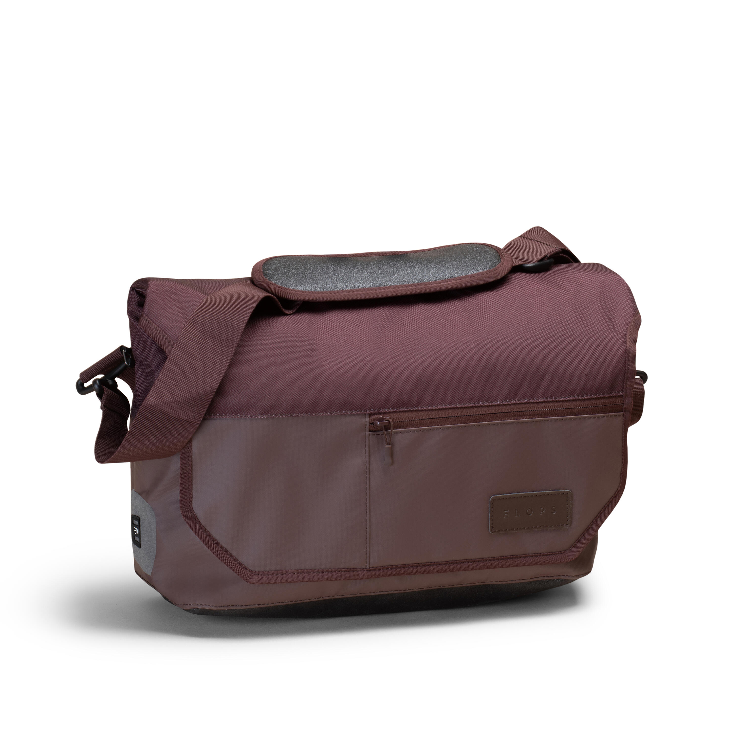 Elops Fahrradtasche Businessbag 500 15 l schwarz/grau