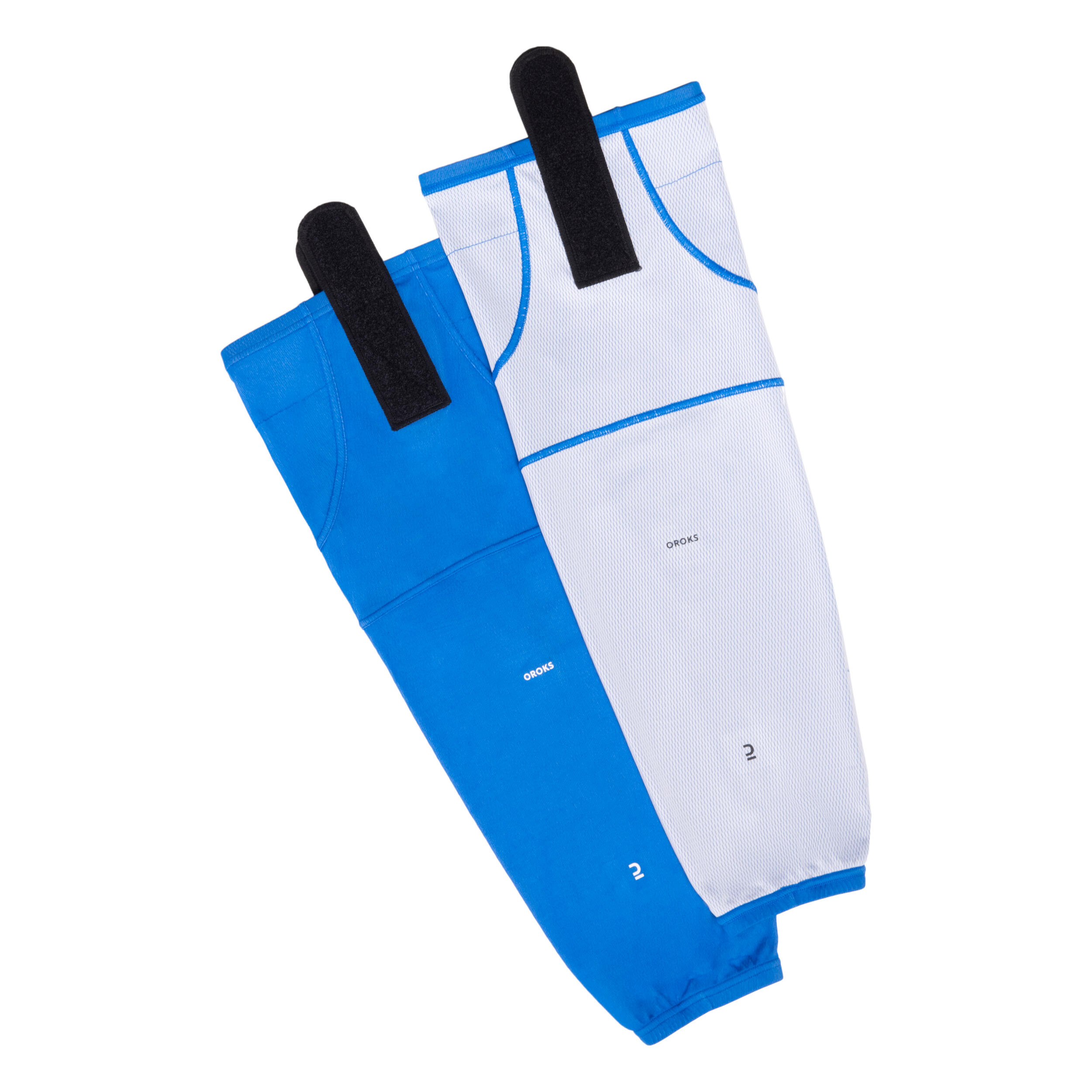 Oroks Hockeystutzen Eishockey 500 SR Erwachsene wendbar Grösse L weiss/blau