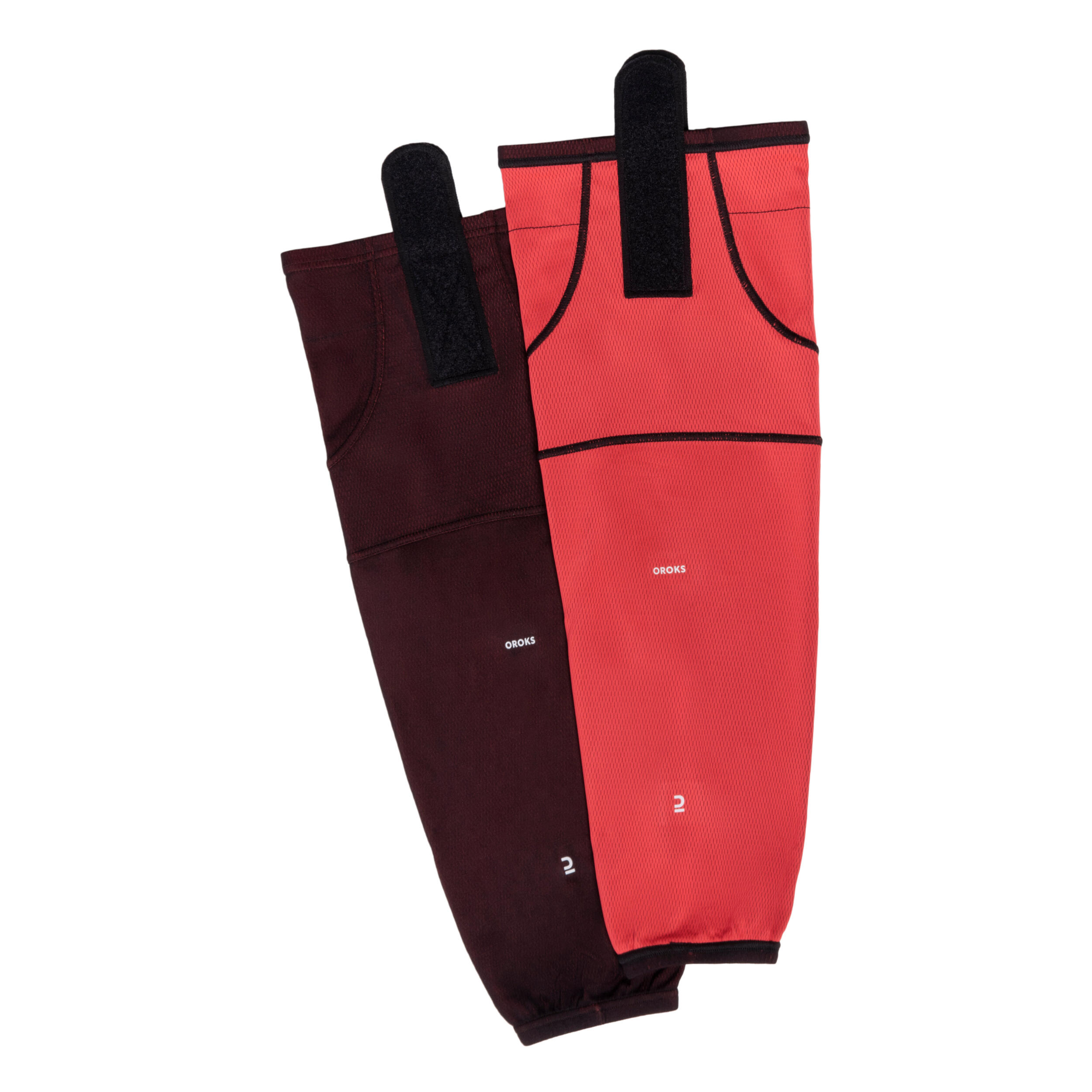 Oroks Hockeystutzen Eishockey 500 INT Erwachsene wendbar Grösse M schwarz/rot