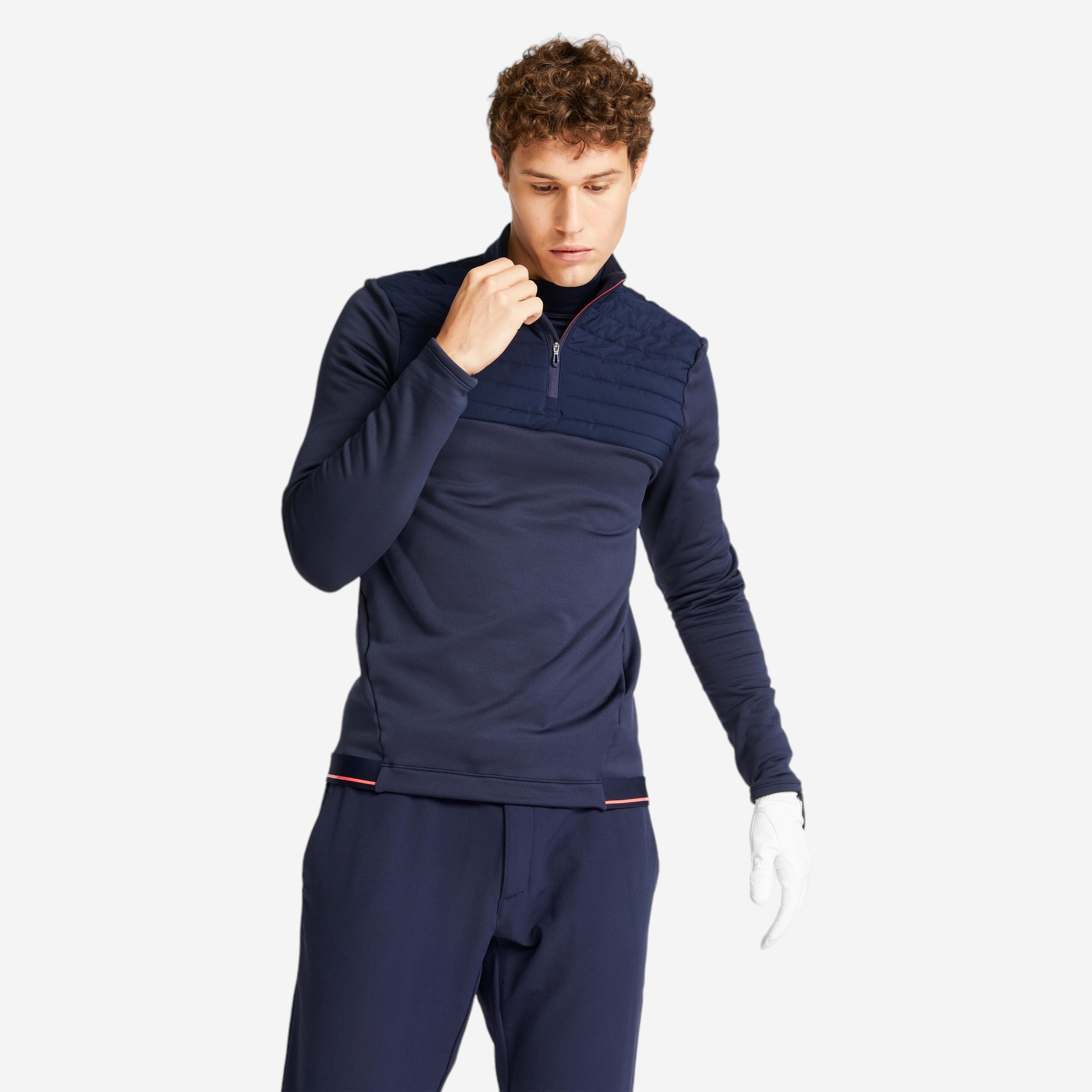 Inesis Golf Fleecepullover warm CW500 Herren marineblau