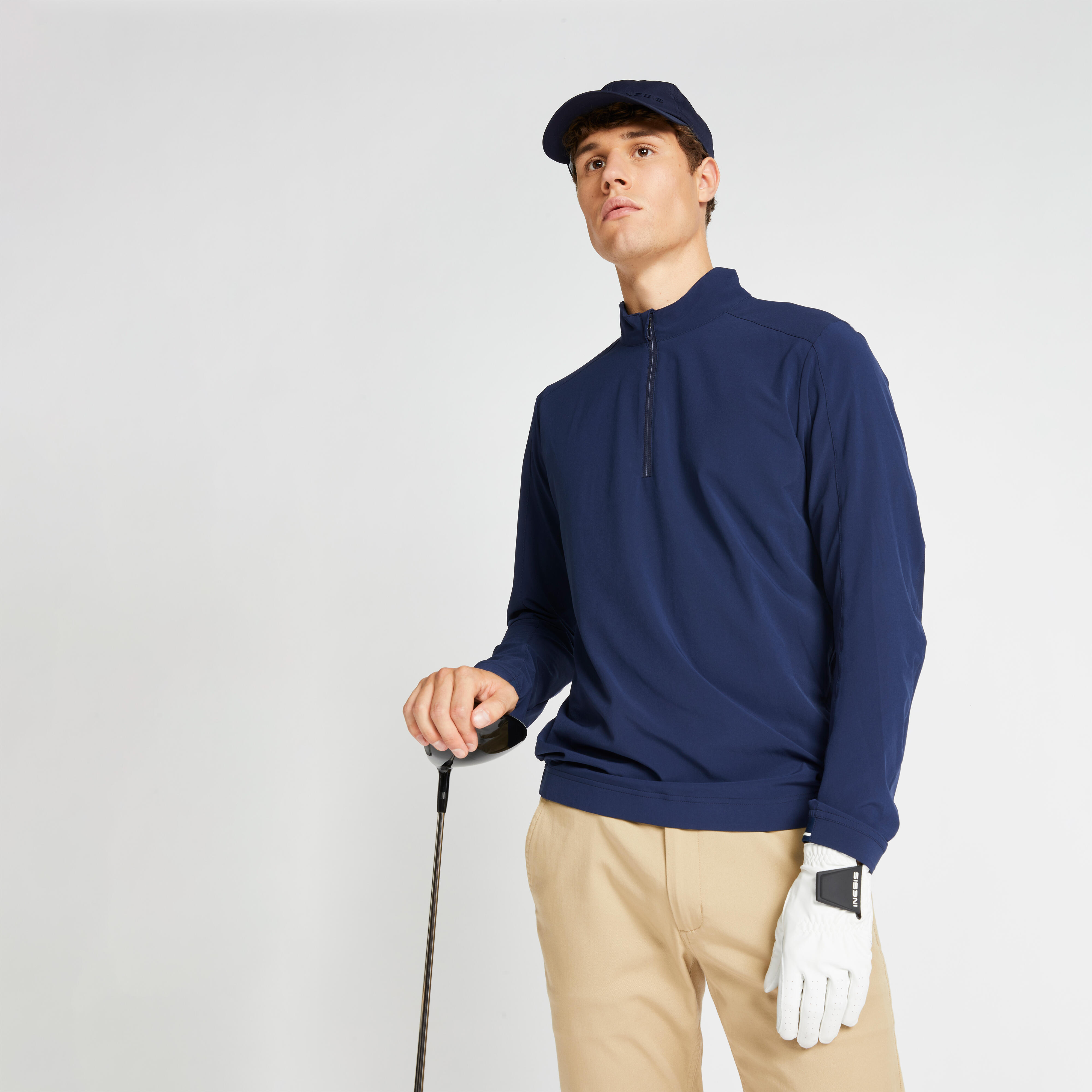 Inesis Golf Windbreaker RW500 wasserabweisend Herren marineblau