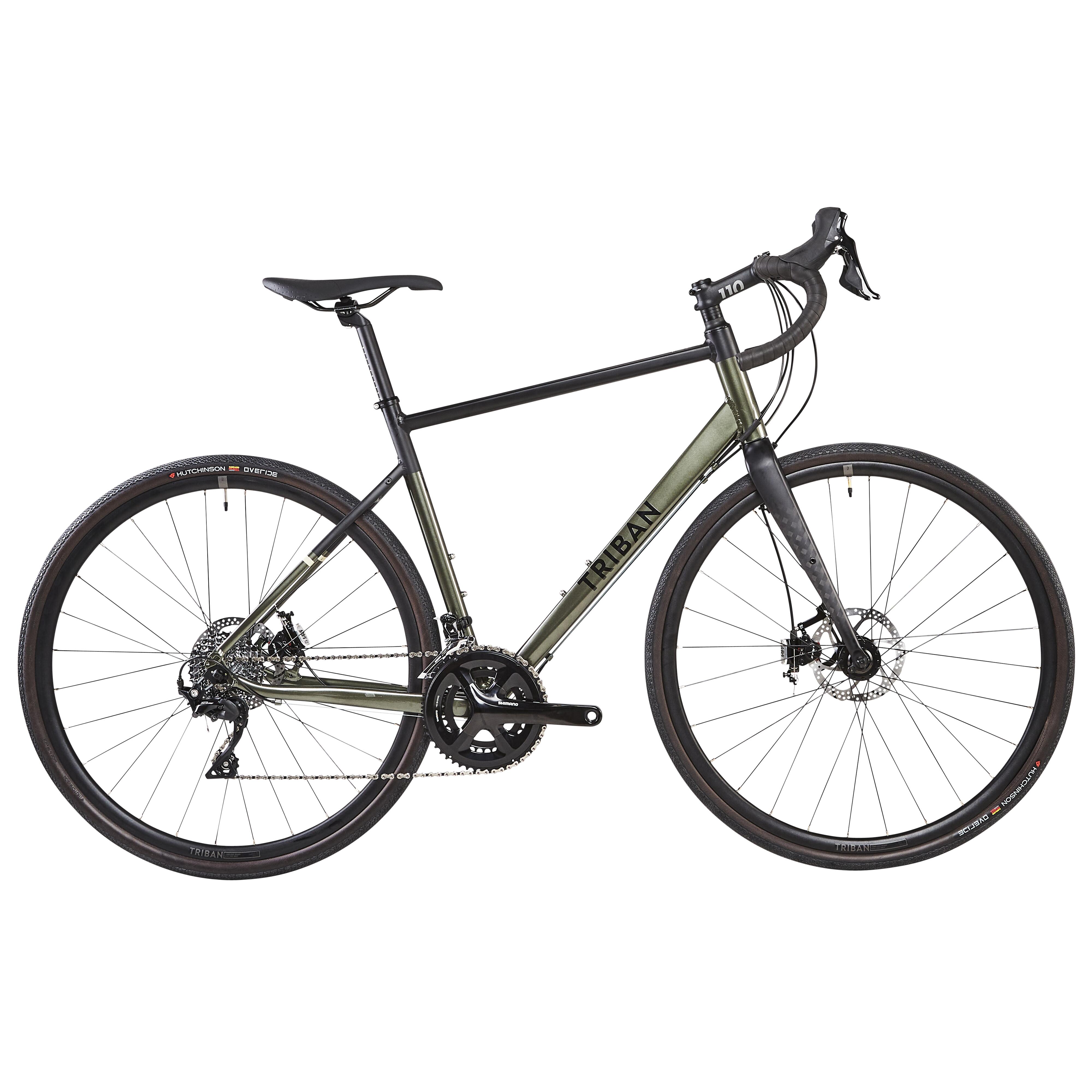 Triban Rennrad Gravelbike Triban RC520 khaki Shimano 105