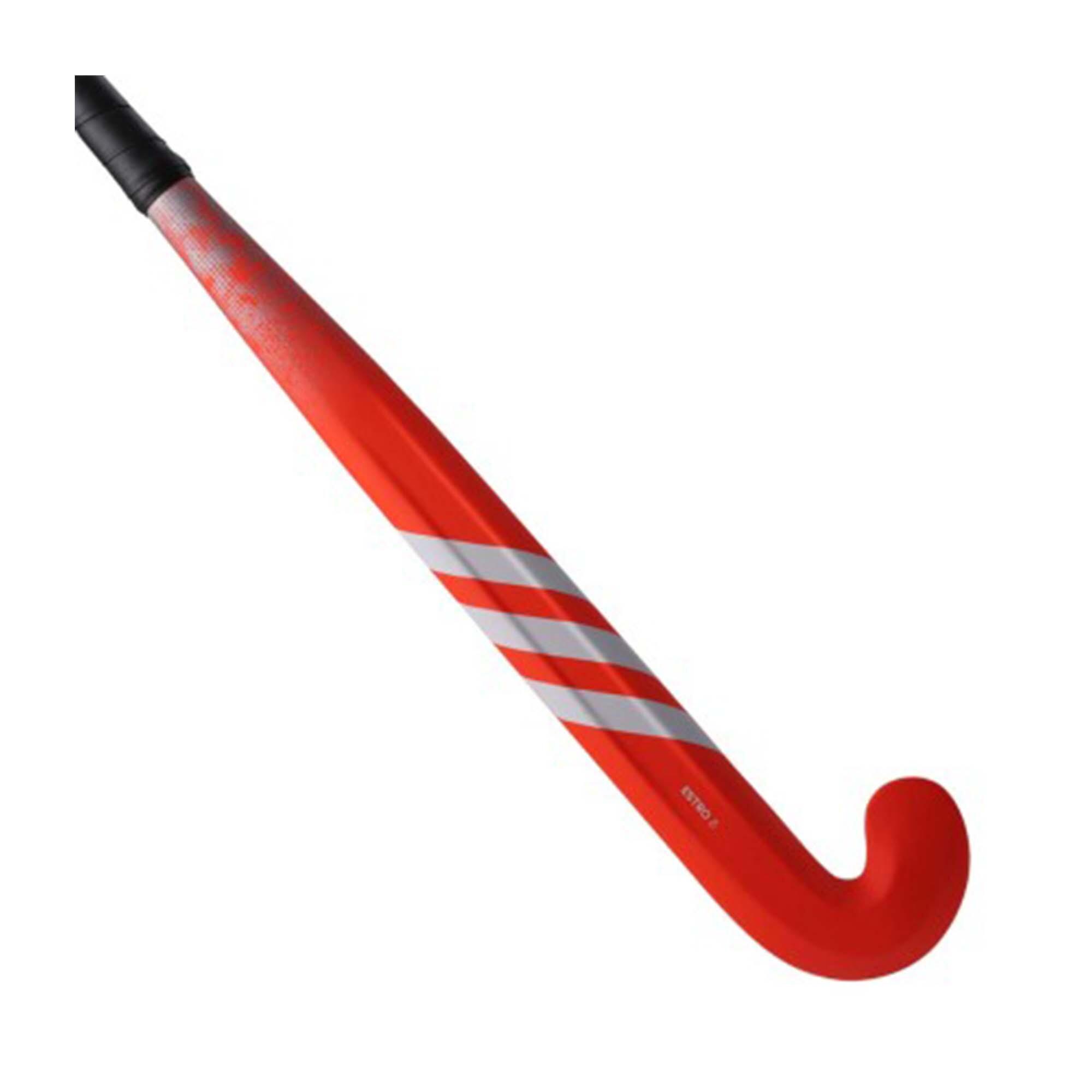 Adidas Feldhockeyschläger Glasfaser Mid Bow Estro 8. Jugendliche rot/grau