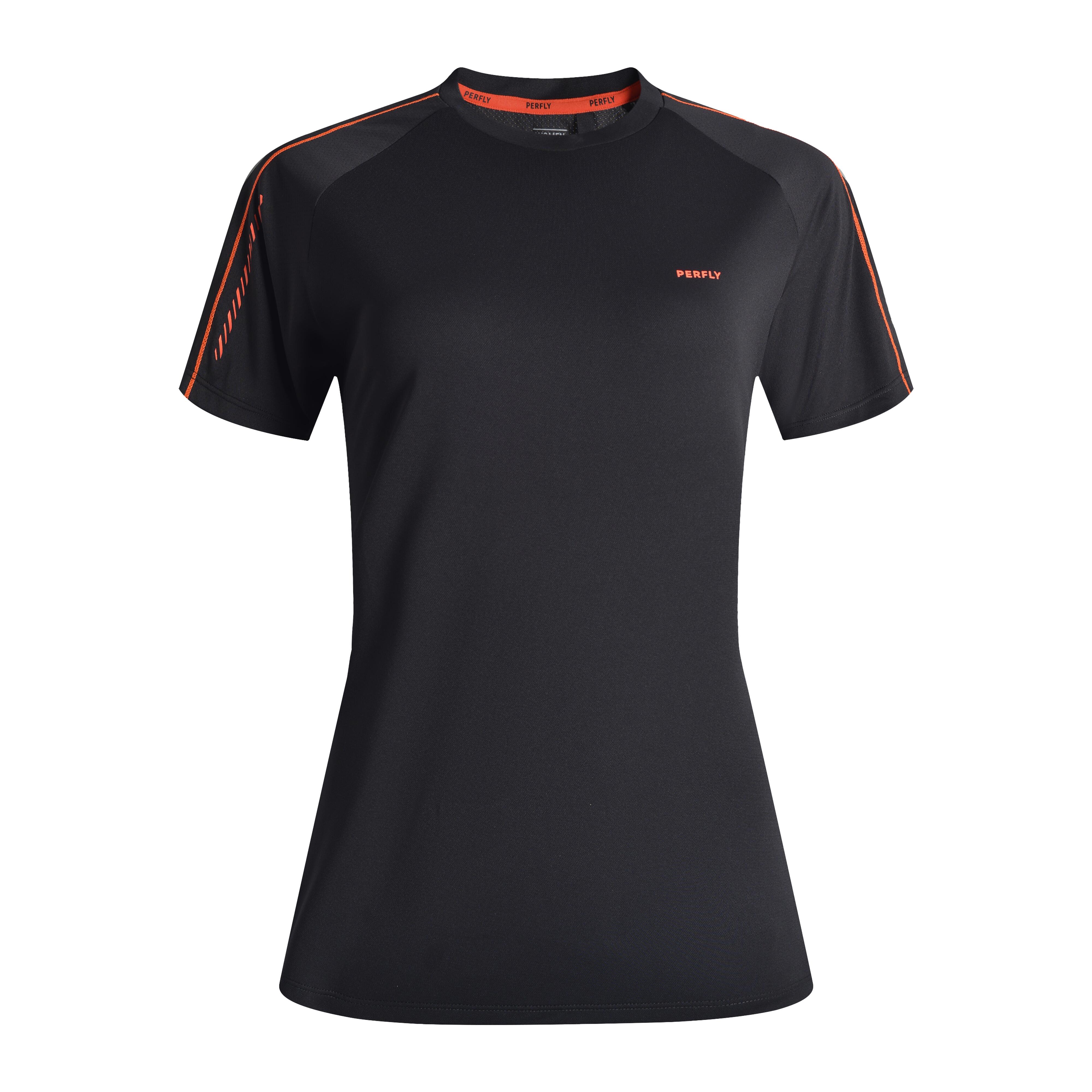 Perfly Badminton T-Shirt Damen 530 schwarz