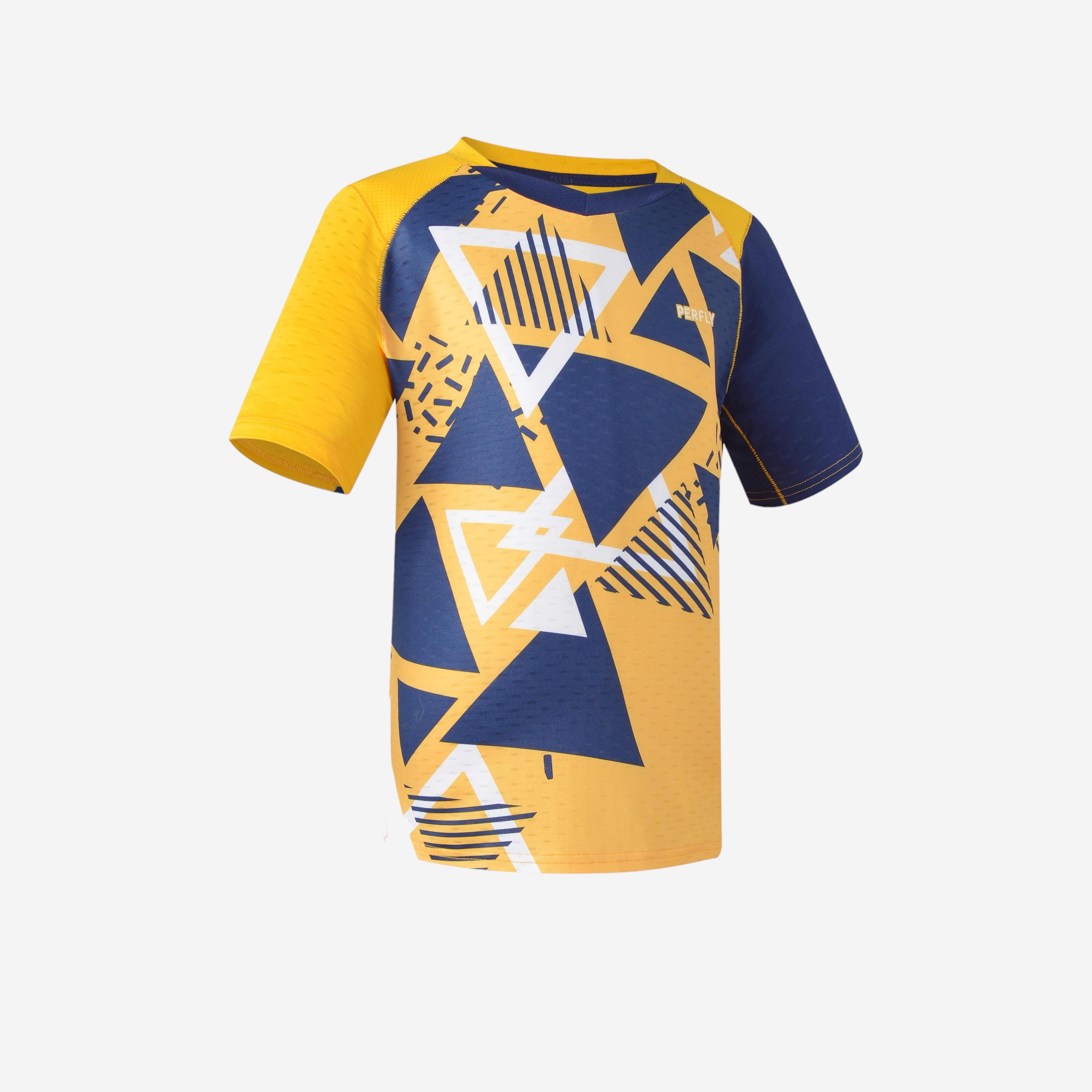 Perfly Badminton T-Shirt 560 Kinder gelb