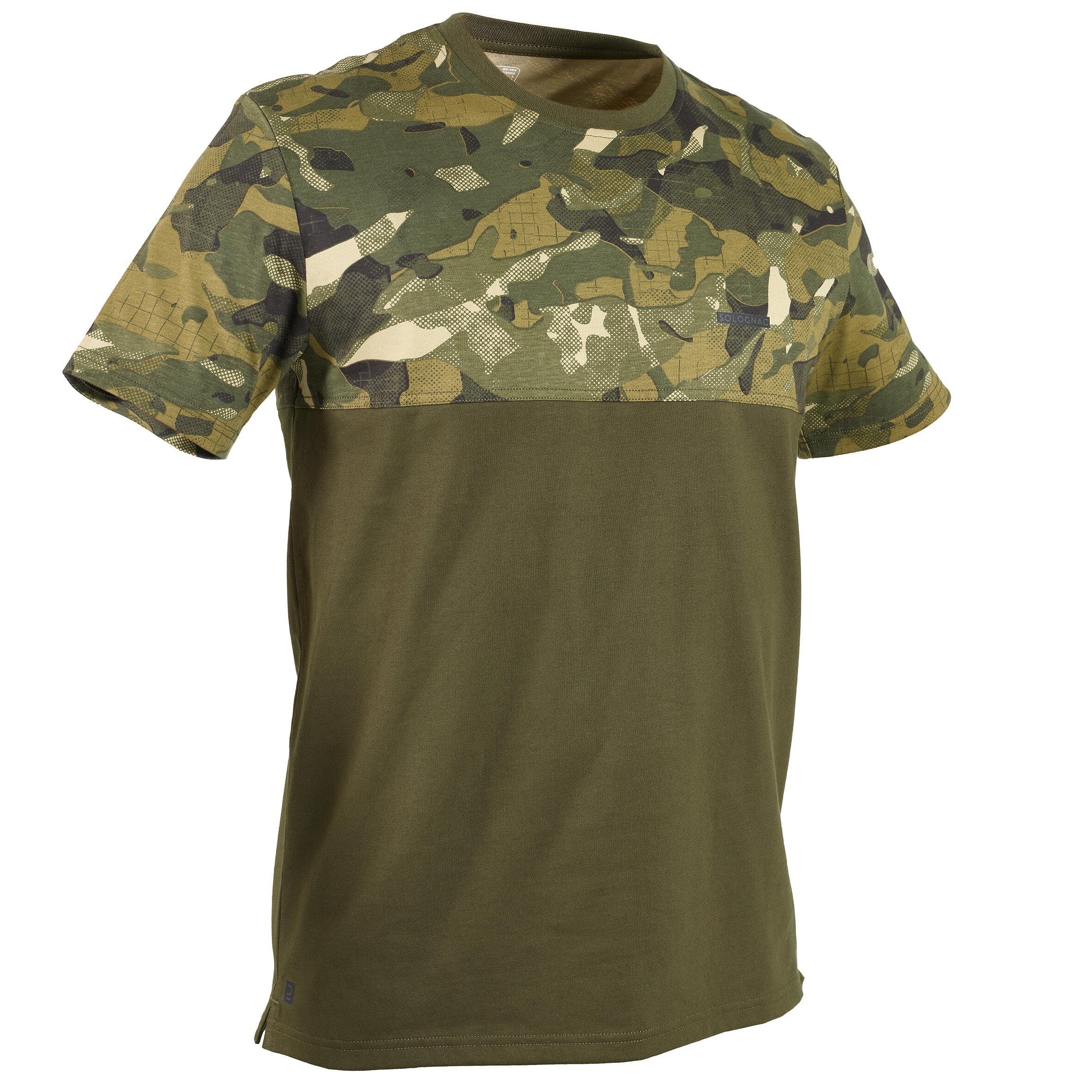 Solognac JAGD-T-SHIRT 500 cmouflage / uni grün