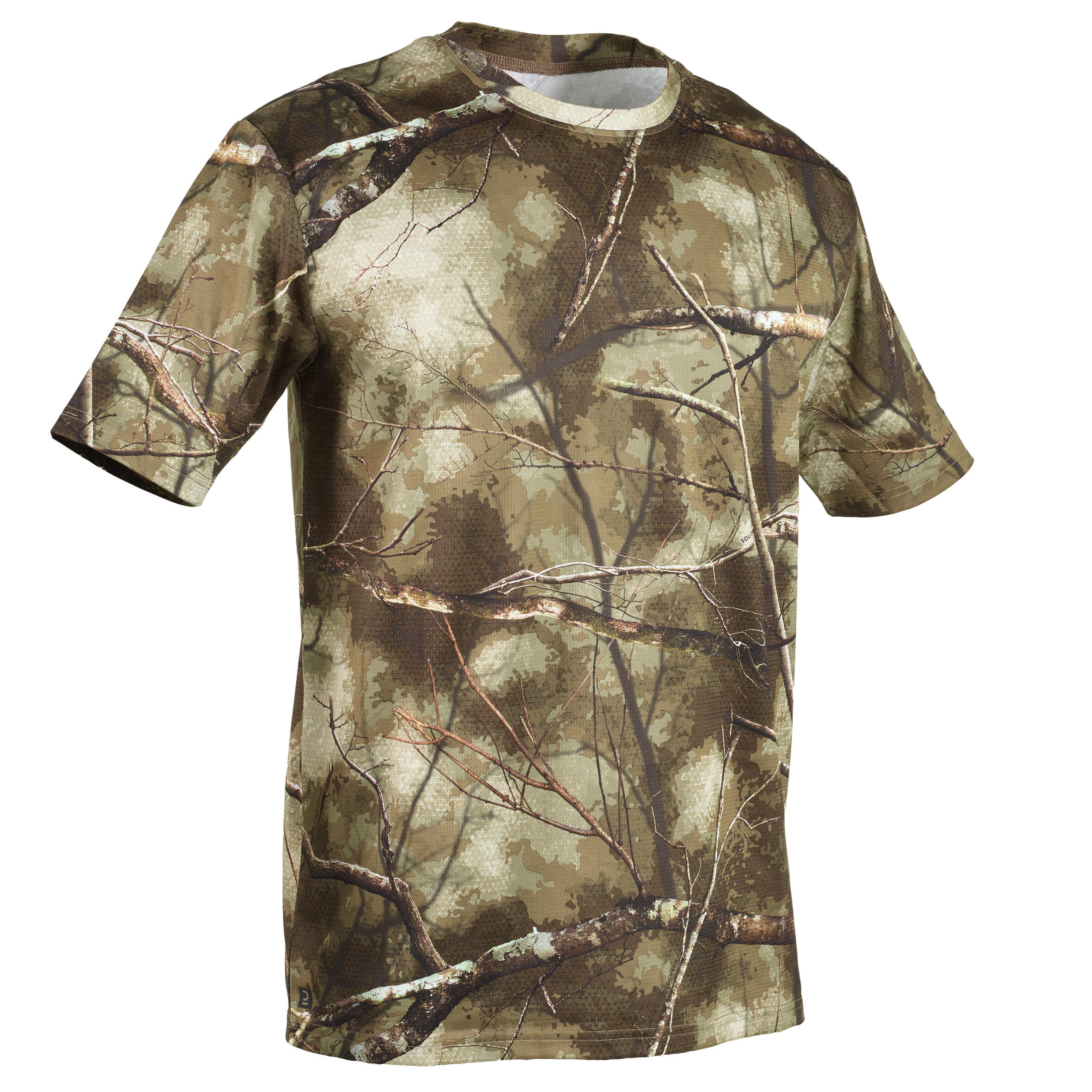 Solognac Jagd-T-SHIRT 100 atmungsaktiv, camouflage, TREEMETIC