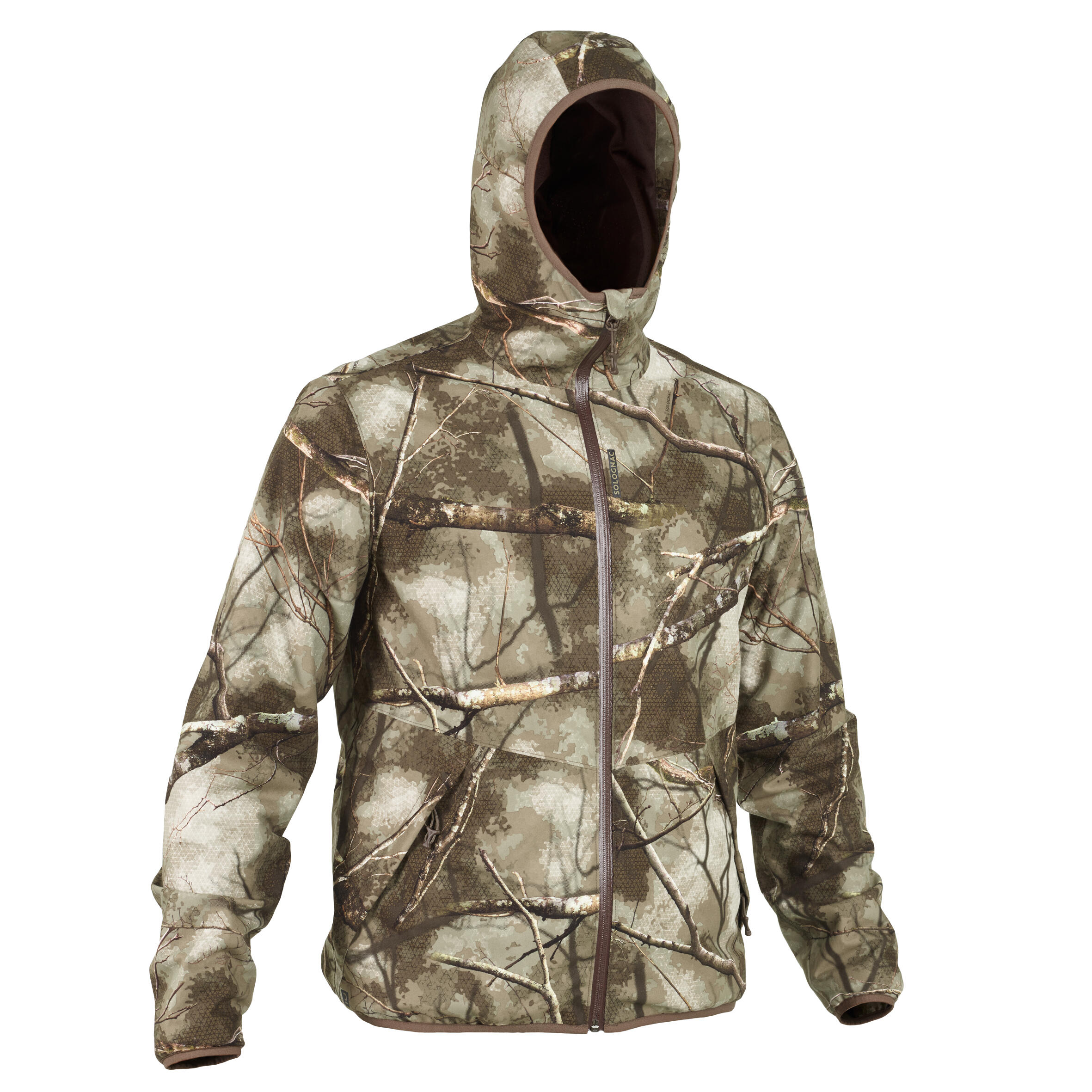 Solognac Jagd-Regenjacke 500 geräuscharm CAMOUFLAGE TREEMETIC