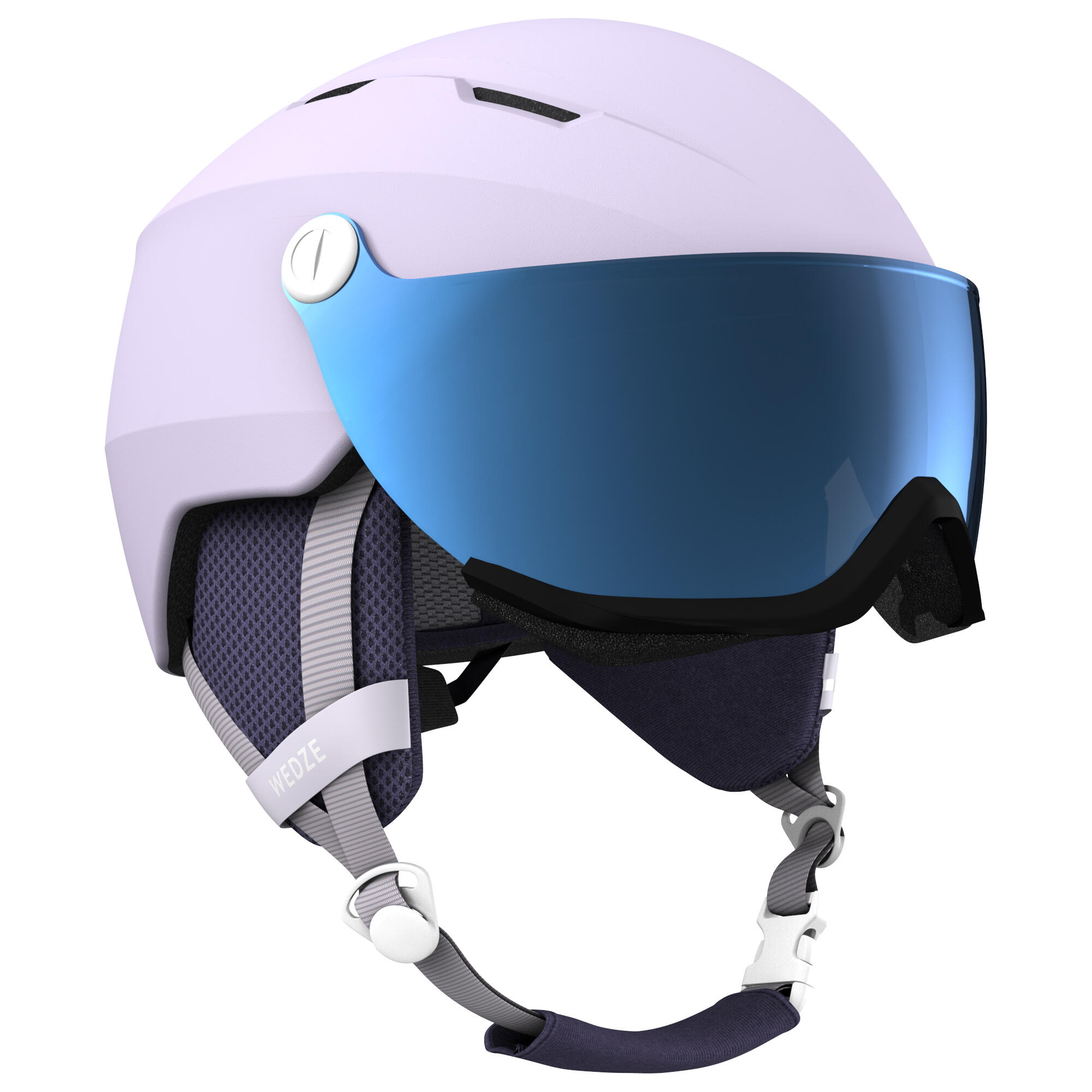 Wedze Skihelm mit Visier Piste H350 Erwachsene lila
